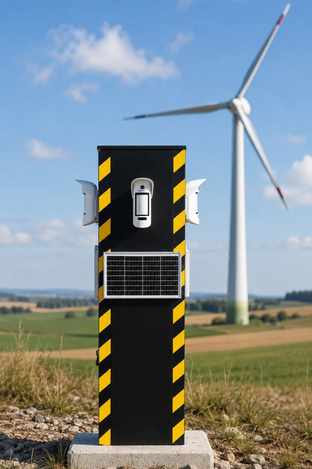 AX-Tower.png Ajax Mini-Tower mit Solarpanel
