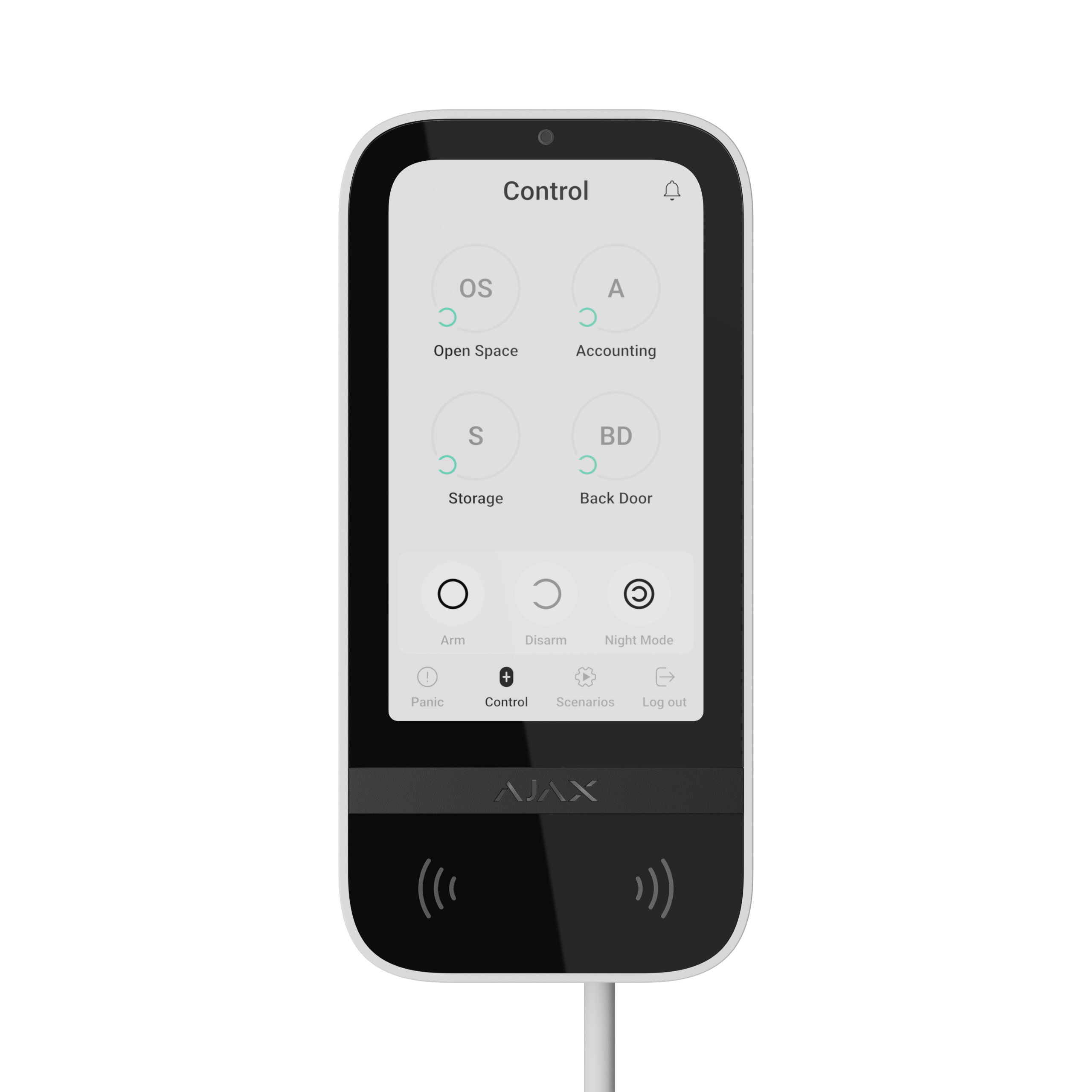Ajax Superior KeyPad TouchScreen Fibra Weiß Detailansicht Bild 5 | EPS