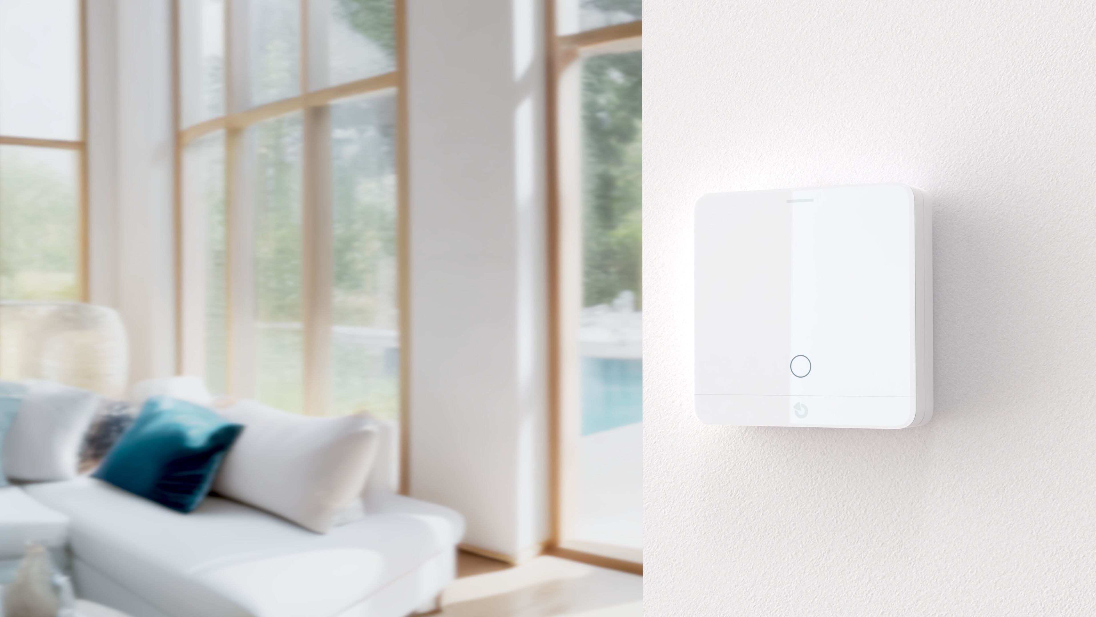 JB-151TH Temp.- & Feuchtigkeitssensor mit Thermostat , weiß