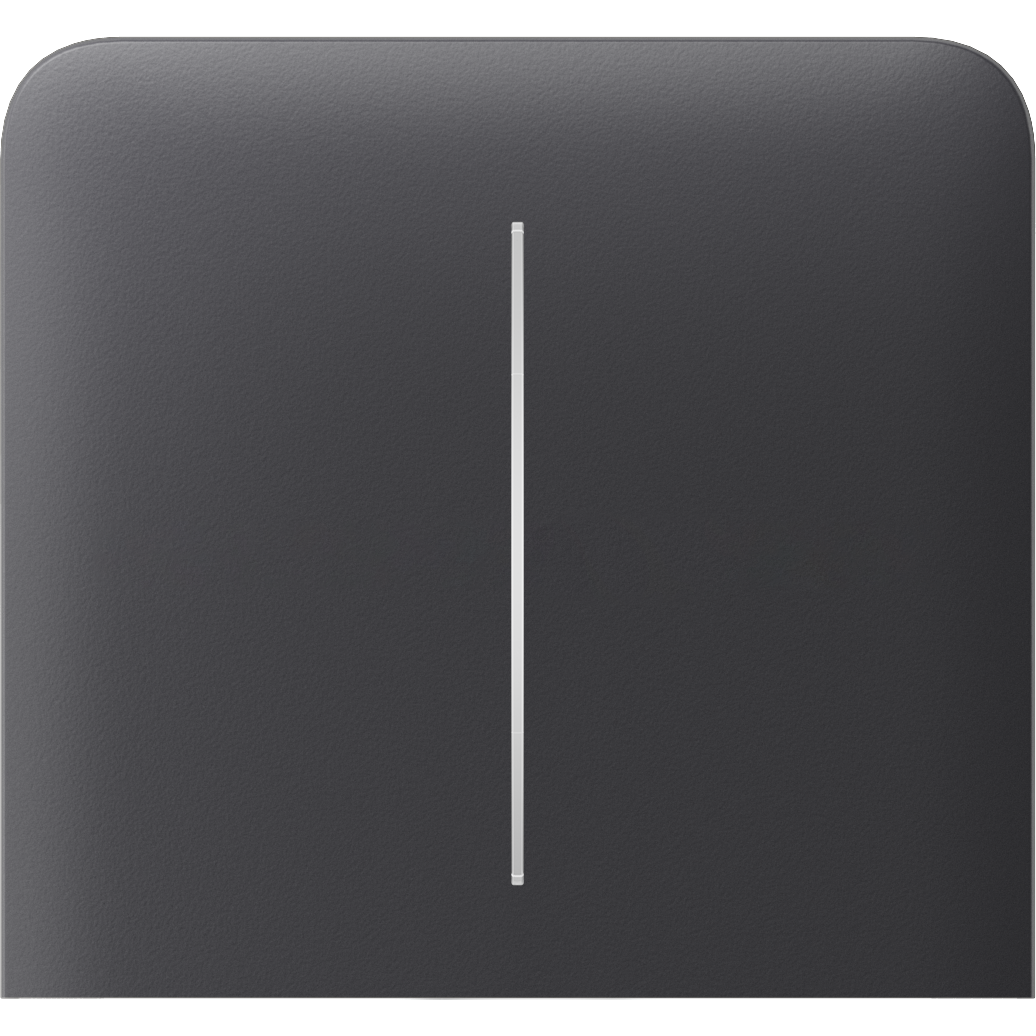 Render – Ajax SideButton (2-gang) vertical – graphite – top.png SideButton (2-gang) vertical Graphit
