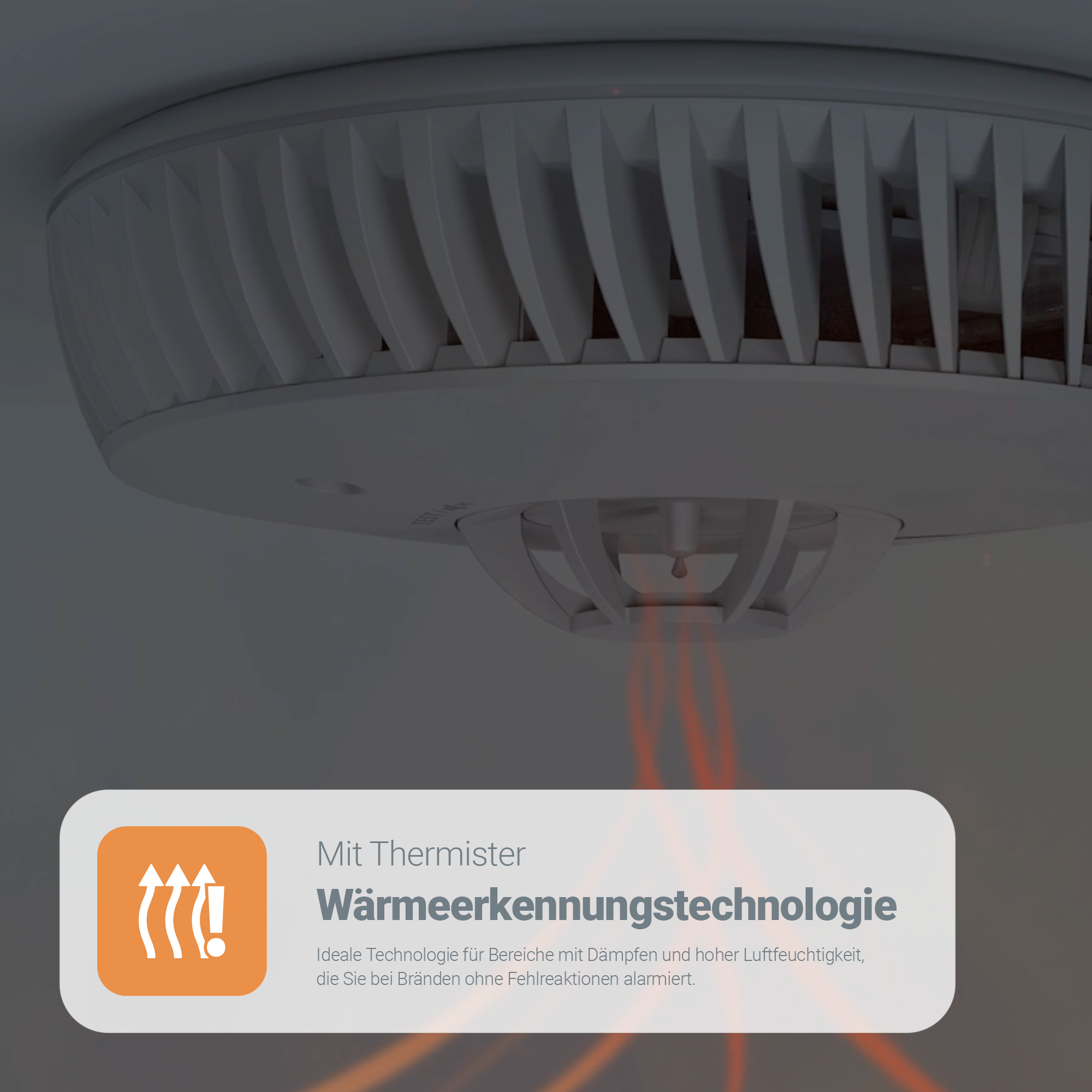 FireAngel FA-6215-INT Hitzewarnmelder, Austauschbare Batterie | EPS