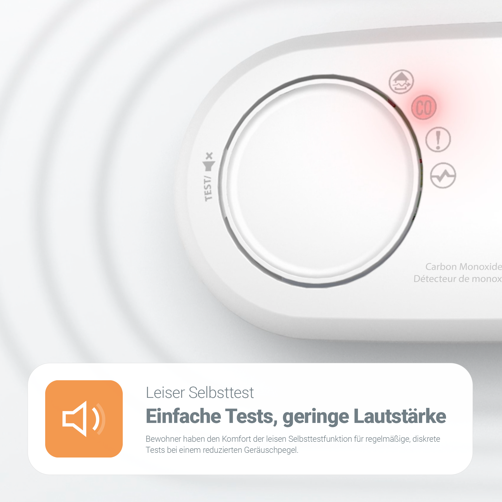 FireAngel FA-3820-EUX10 Kohlenmonoxidwarnmelder Detailansicht Bild 2 | EPS