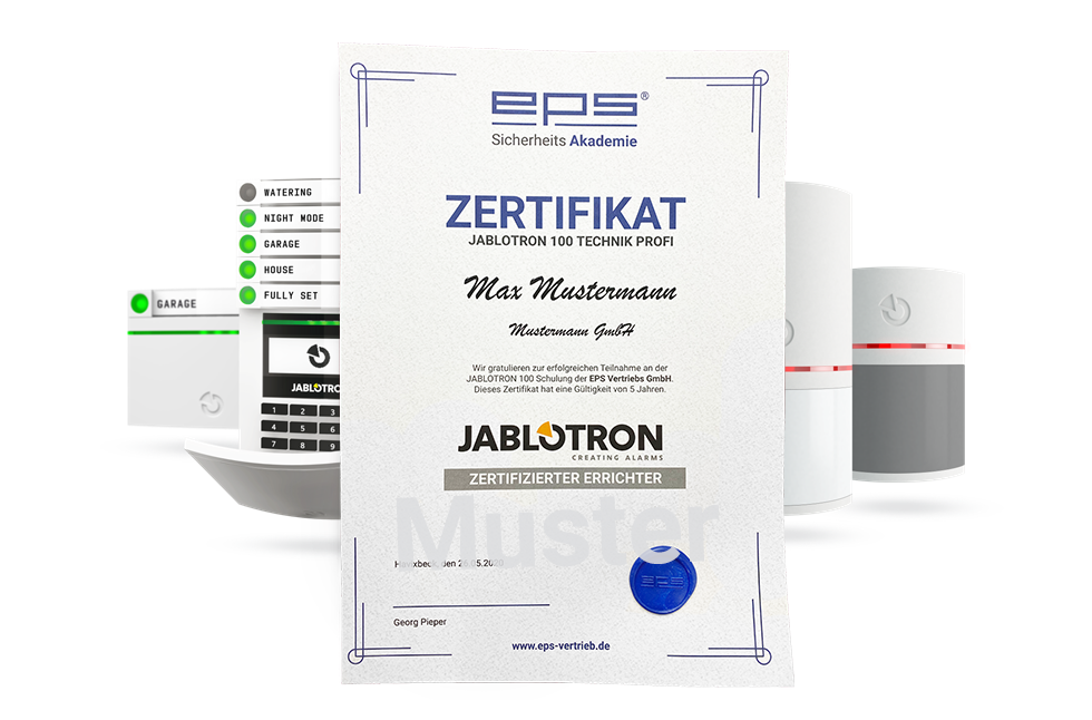 Jablotron Zertifizierung 04.06.2024 München