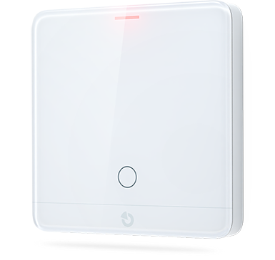 JB-111TH Temp.- & Feuchtigkeitssensor mit Thermostat (weiß)