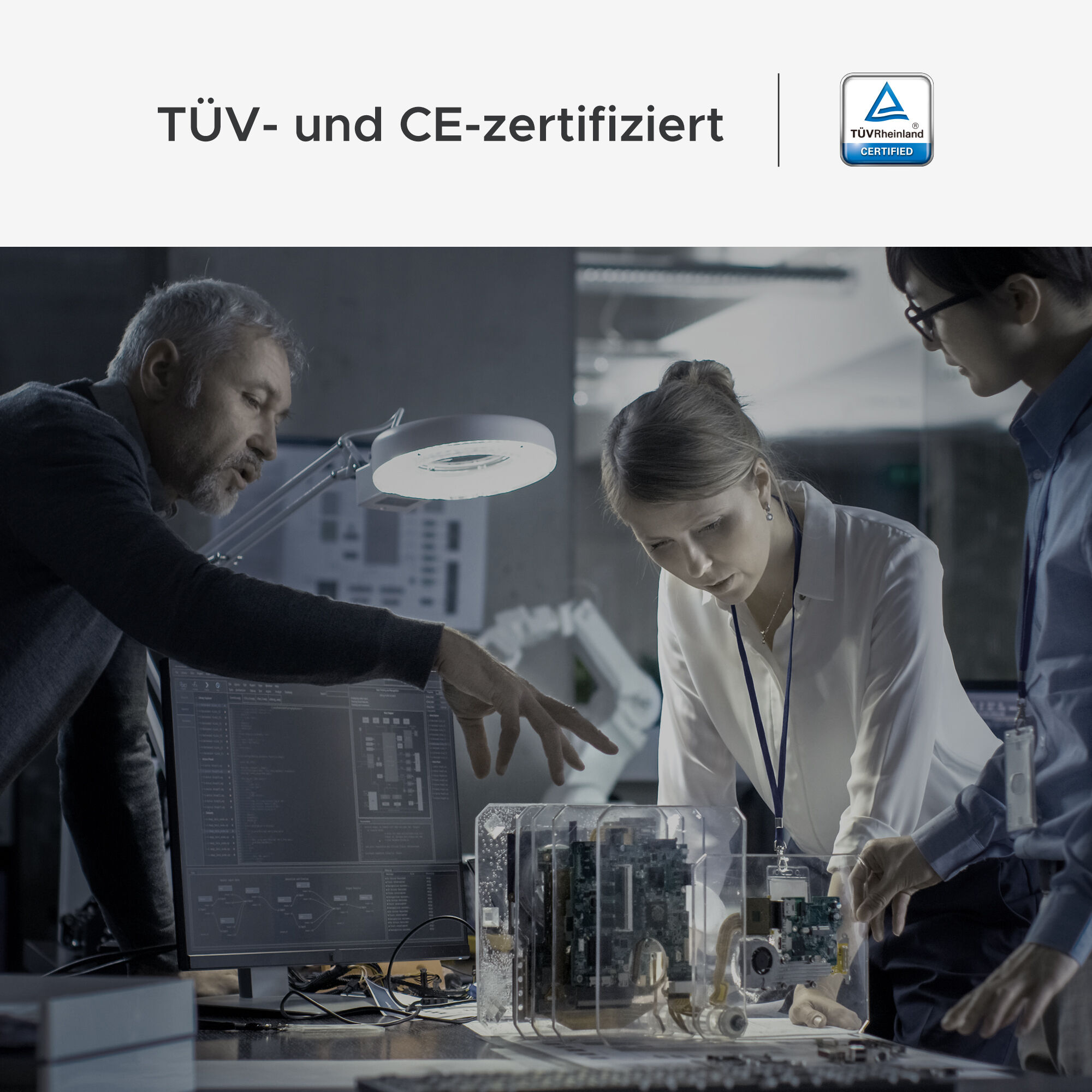 X-Sense CO03D CO-Melder mit LCD, austauschbare Batterie