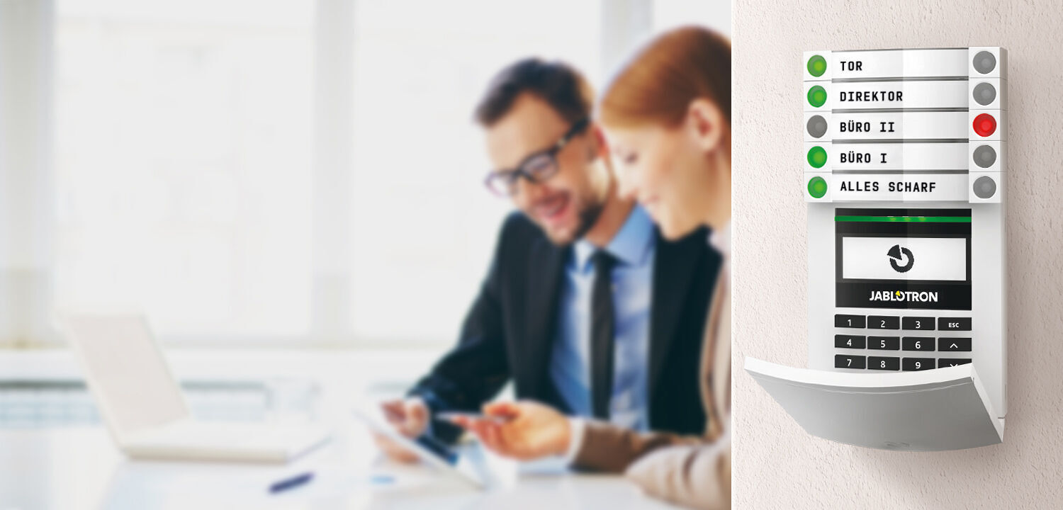 Jablotron JA-103K Zentrale vom Gefahrenmeldesystem inklusive LAN-Übertragungsgerät Detailansicht Bild 2 | EPS