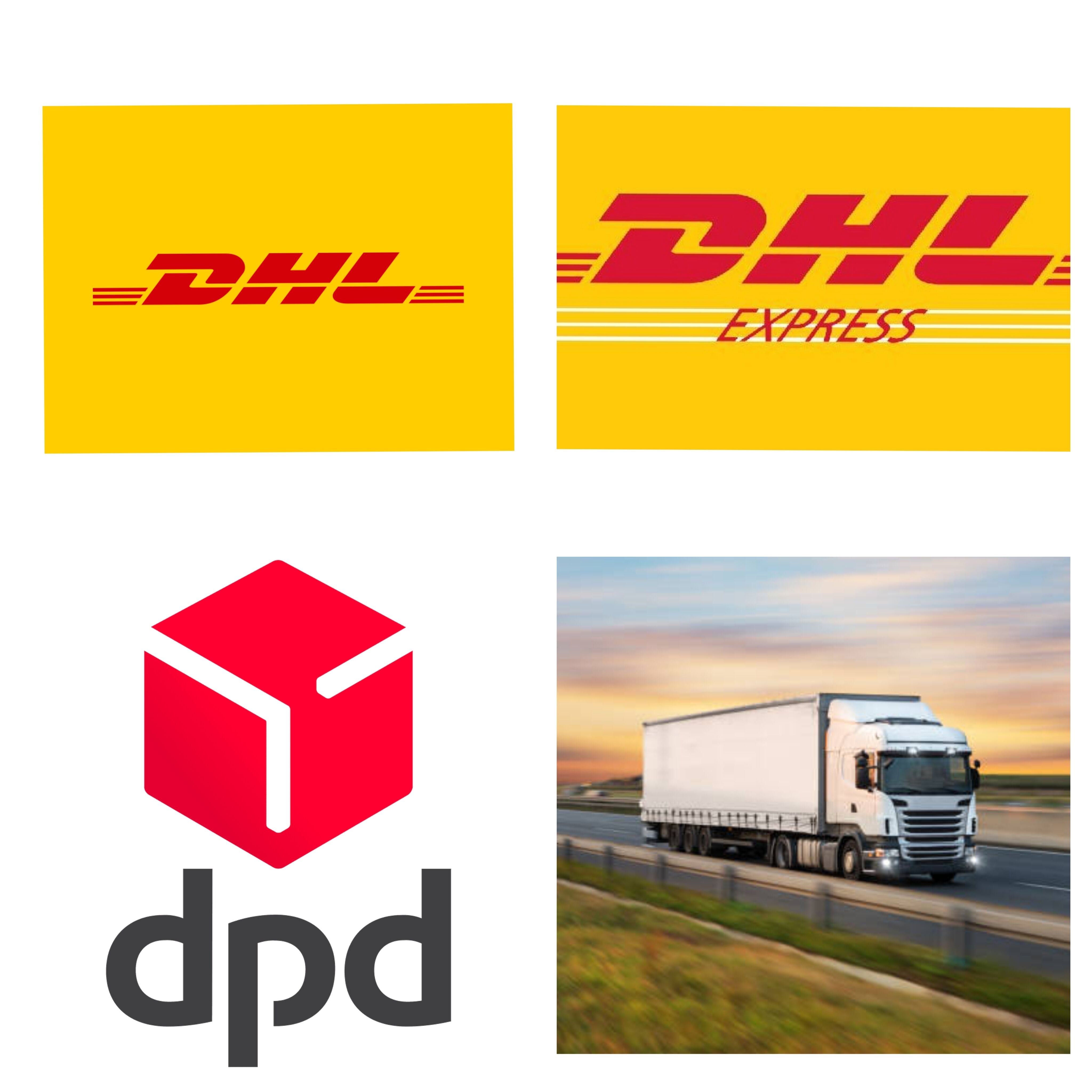 Erfolgreiche Zusammenarbeit mit DHL, Speditionen und neuem Partner DPD - Anstieg der Versandkosten im Blick Anhänger-LKW, Lastwagen, Fahrzeug, Werbung, Umzugswagen