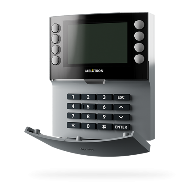 JA-155E-GR Kabellose Viersegment-Tastatur mit Display und RFID-Leser - grau JA-155E-GR Kabellose Viersegment-Tastatur mit Display und RFID-Leser - grau