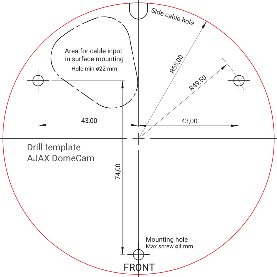 DomeCam Mini (8 Mp/4 mm) Weiß