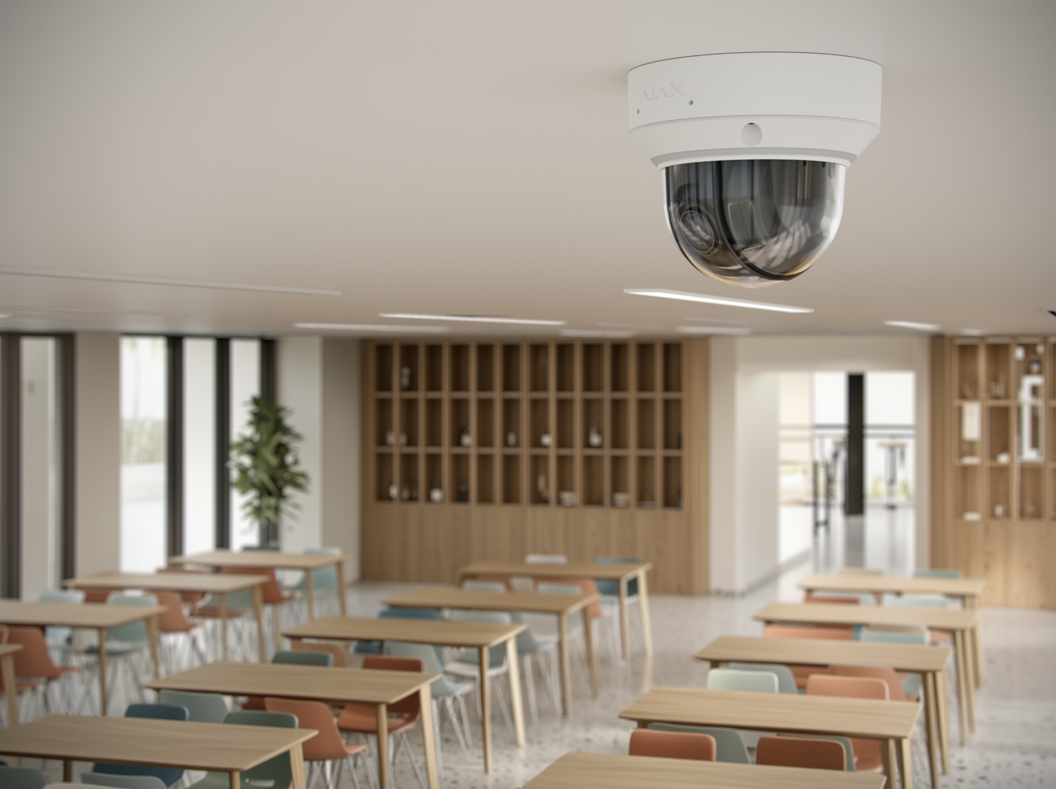 Ajax DomeCam HLVF (5 Mp) Weiß Detailansicht Bild 4 | EPS