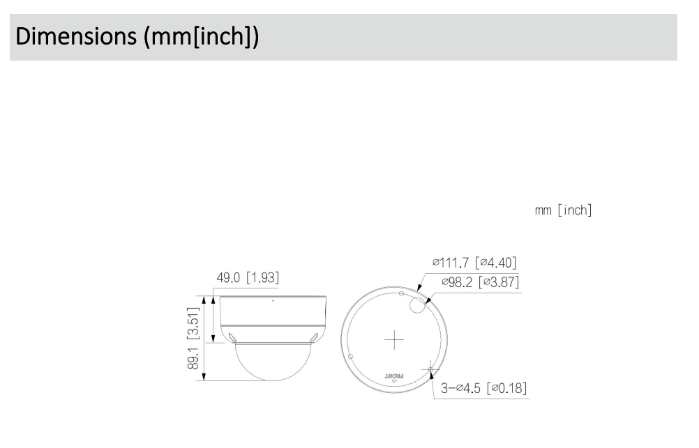 Dahua DH-IPC-HDBW3449EP-S-IL-0360B Dahua DH-IPC-HDBW3449EP-S-IL-0360B