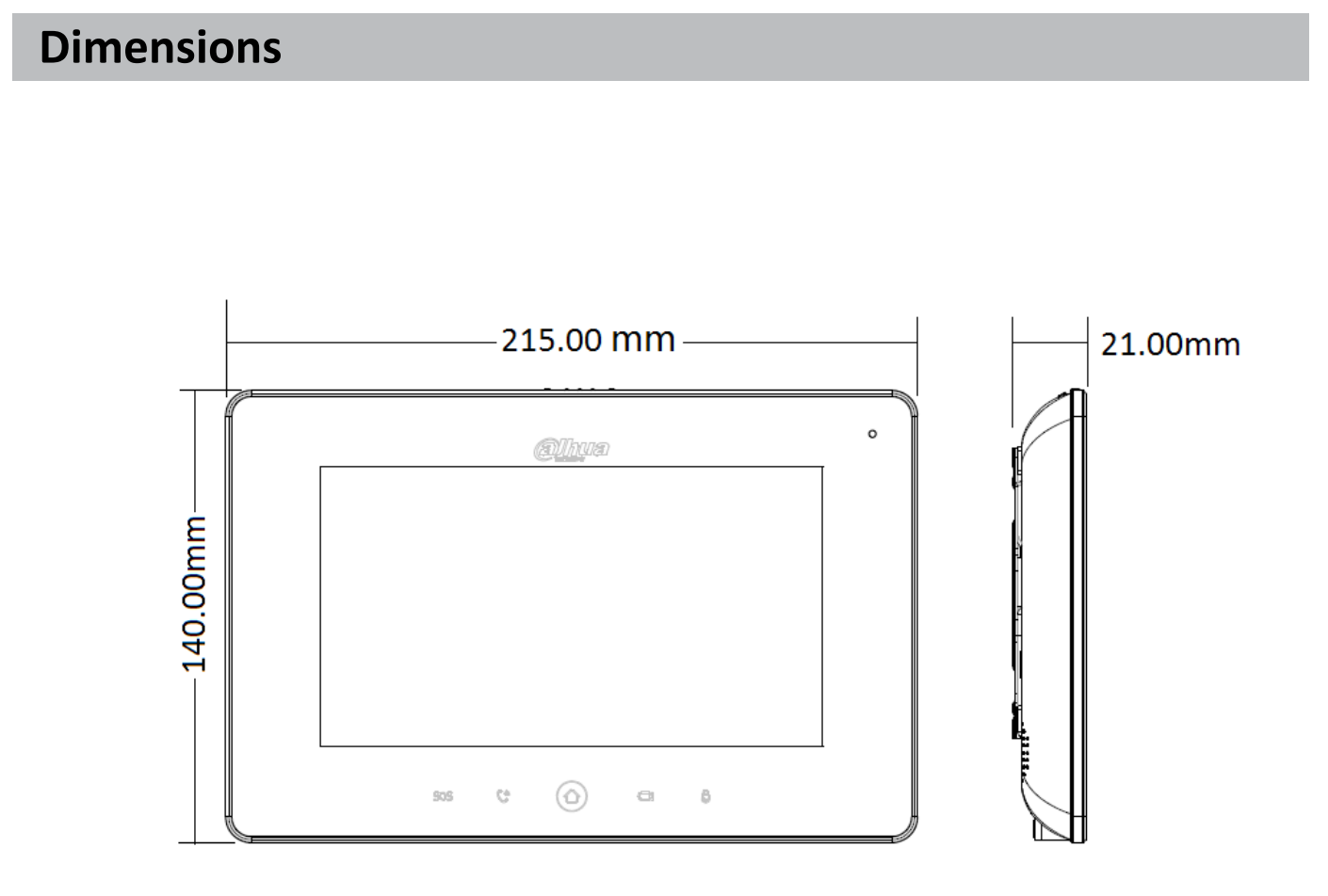 Dahua D-VTH5221D-S2 Dahua D-VTH5221D-S2 Detailansicht Bild 3 | EPS