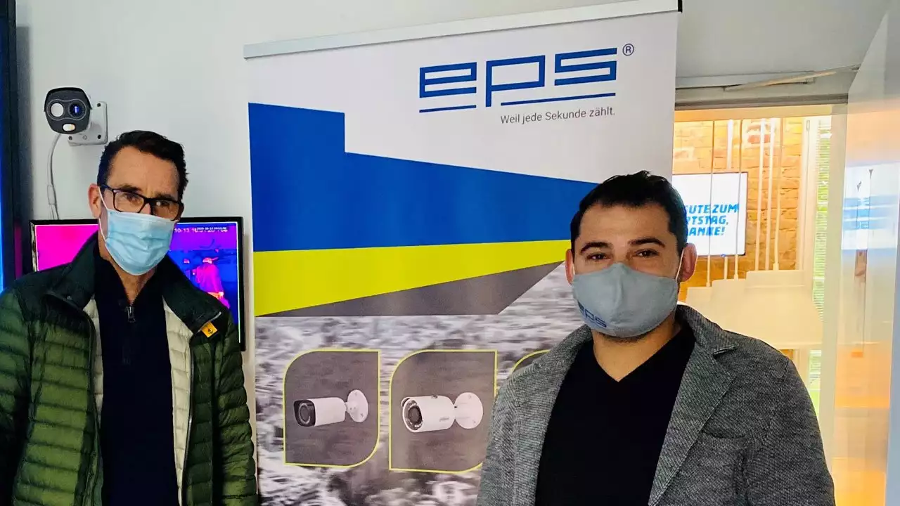 Hertha BSC: Kontaktlose Körpertepertaurmessung Hertha BSC: Kontaktlose Körpertepertaurmessung | EPS Vertrieb