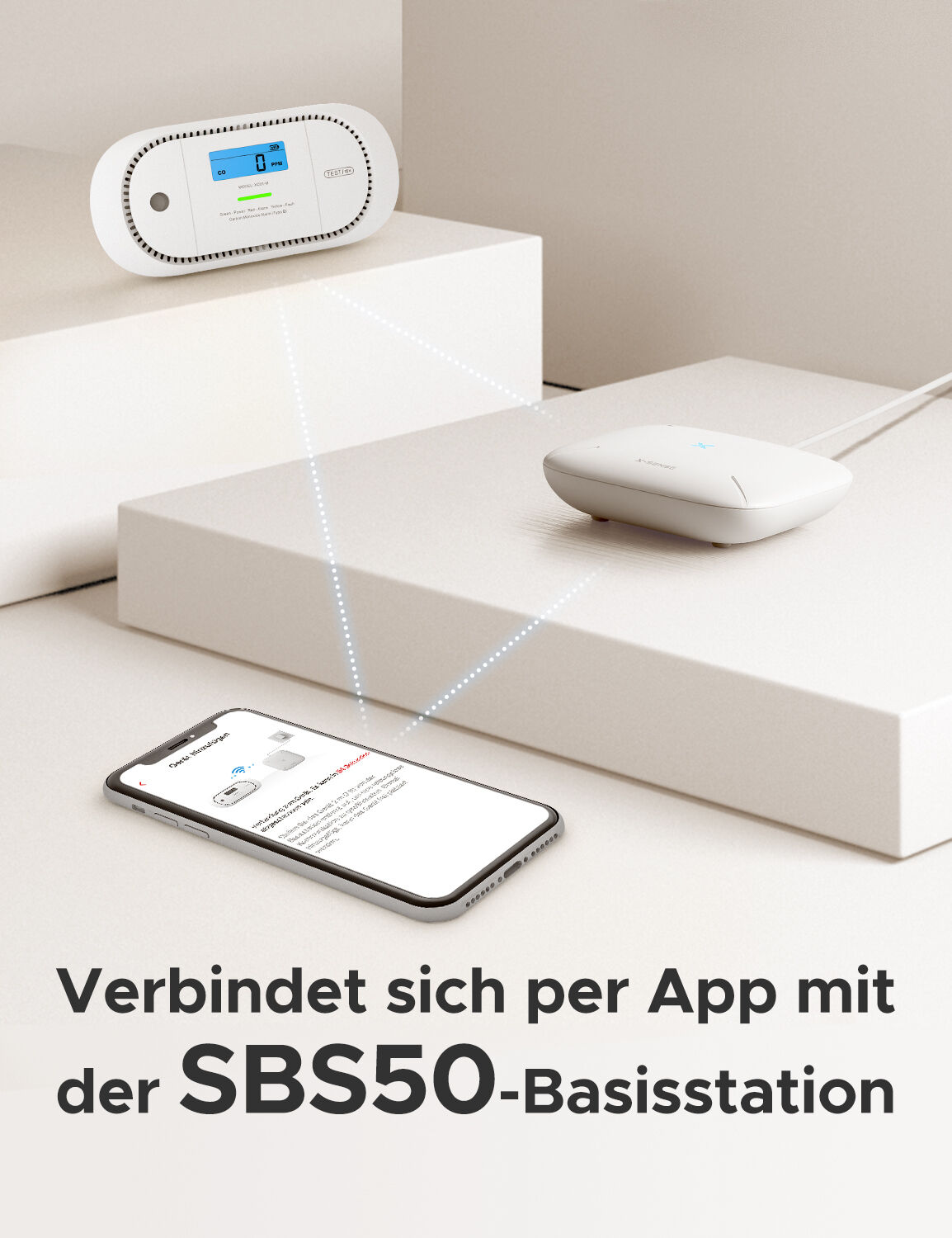 X-Sense XC01-M Funk-CO-Melder mit App & LCD