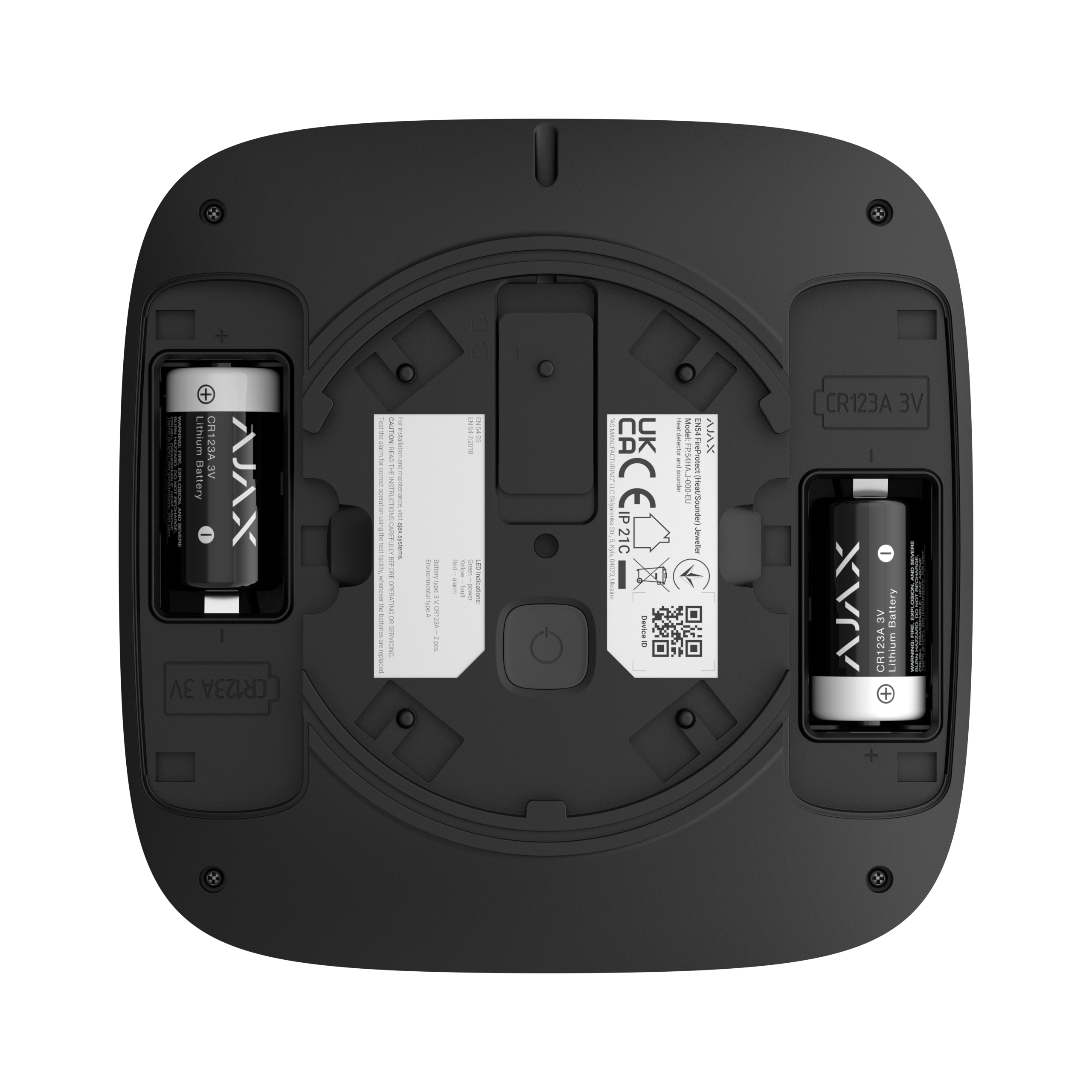 EN54 FireProtect (Heat/Sounder) schwarz EN54 FireProtect (Heat/Sounder) schwarz