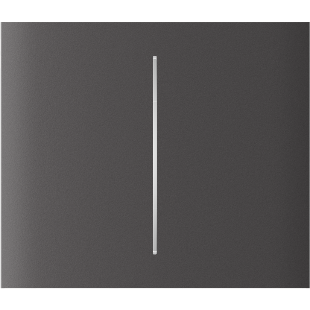 CenterButton (2-gang) vertical Grau