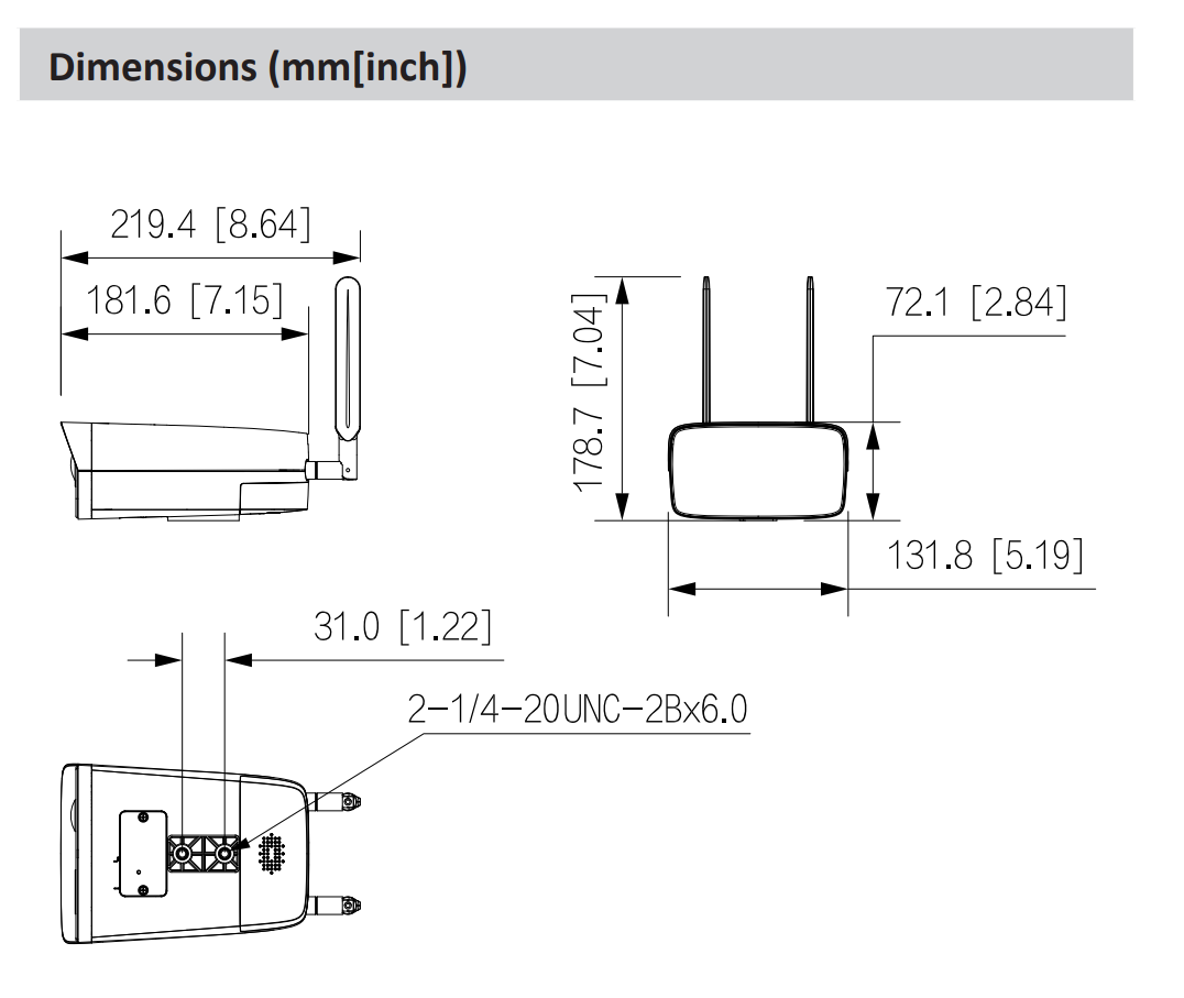 Dahua D-IPC-HFW3441DG-AS-4G-EAU-B-0280B Detailansicht Bild 4 | EPS