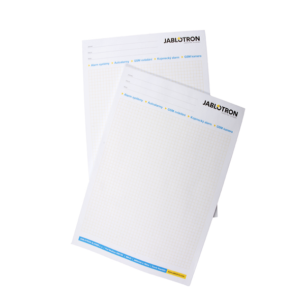 Jablotron PP-WRPAD-A4 Schreibblock Jablotron PP-WRPAD-A4 Schreibblock | EPS