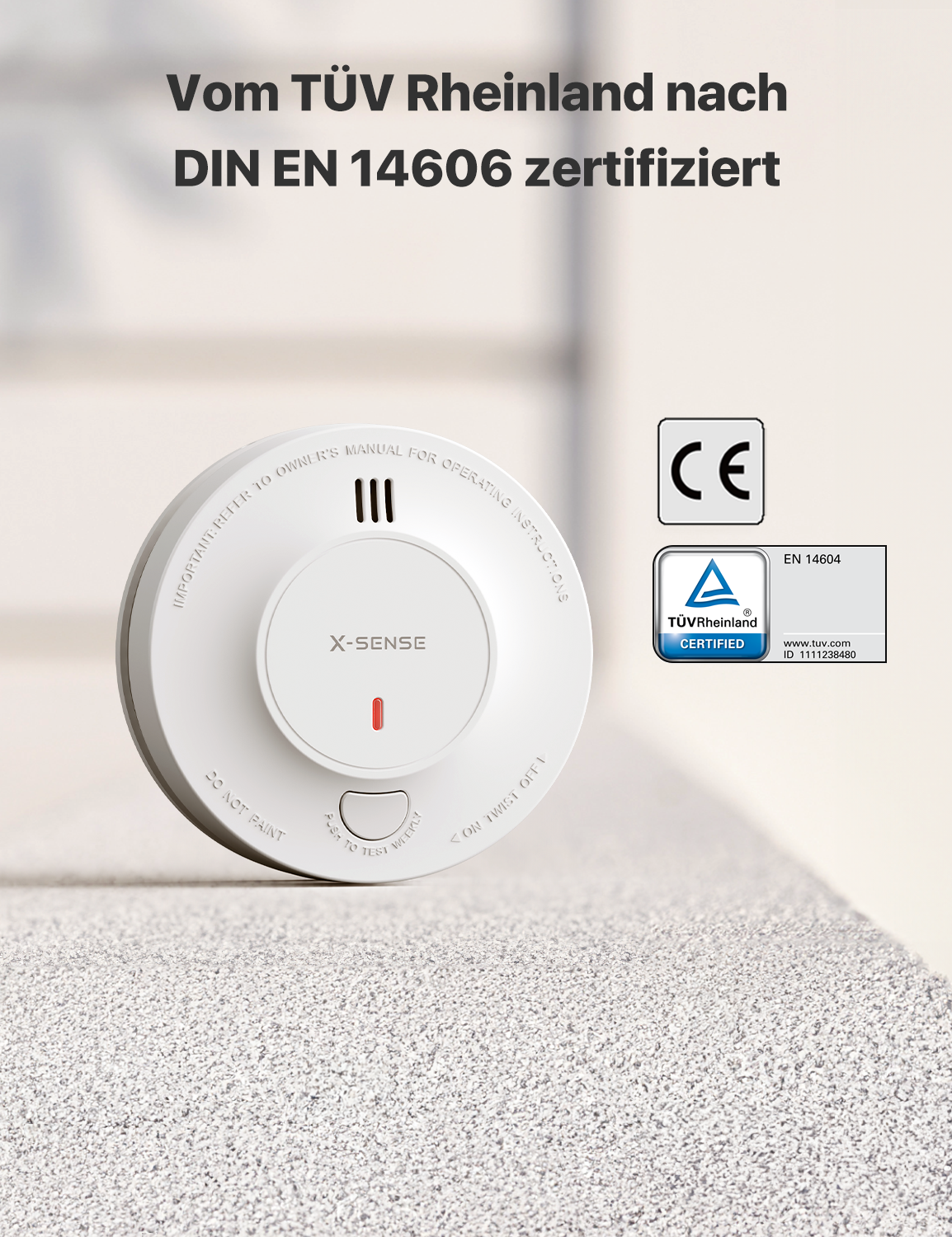 X-Sense SD19 Rauchmelder, 10-Jahres-Batterie