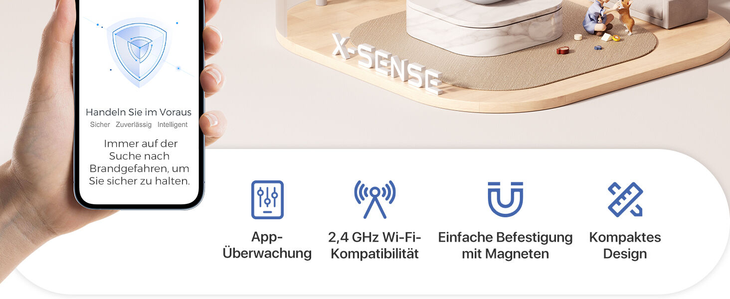 X-Sense XS0D-MR61 Funk-Rauchmelder-Set 6+1, App