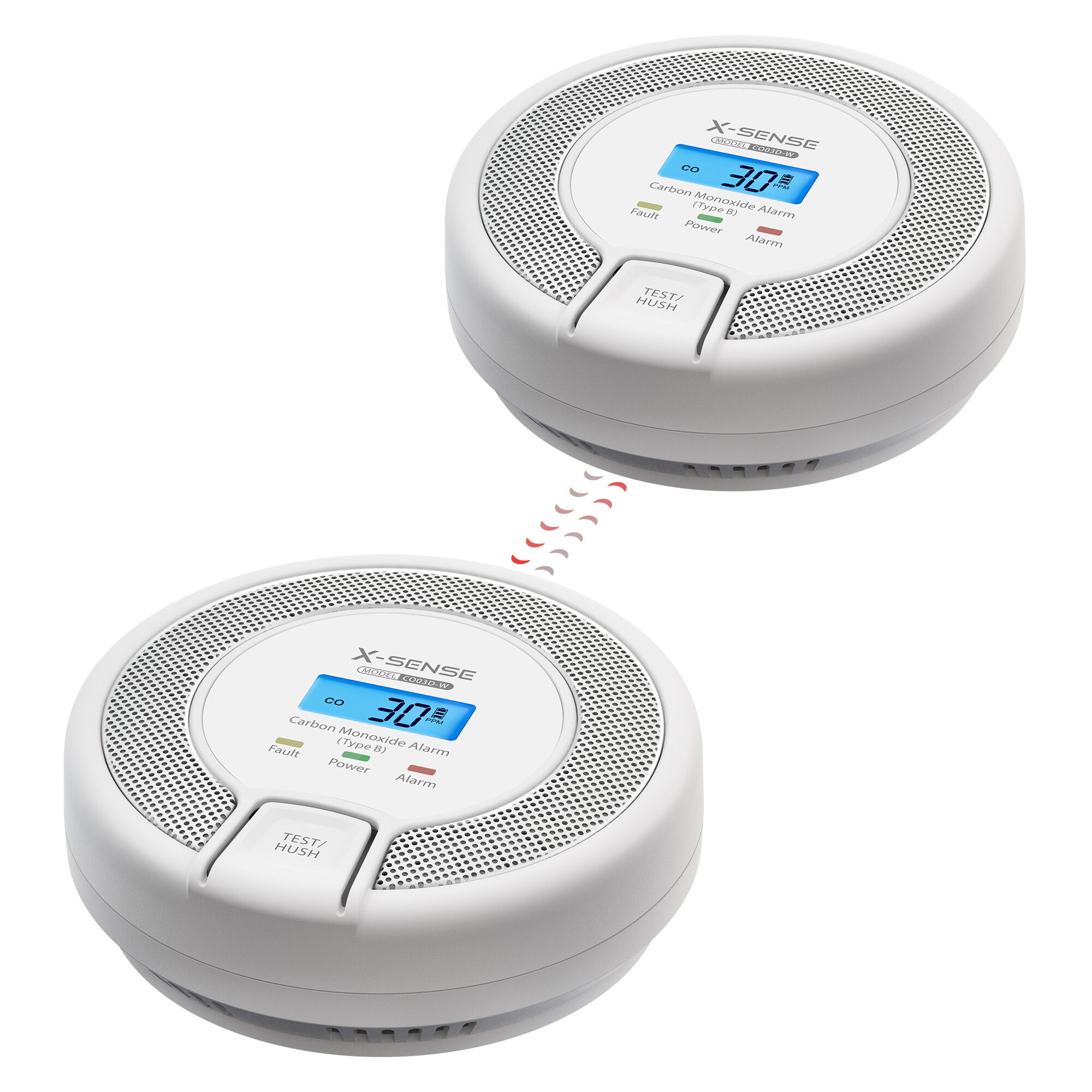 X-Sense CO03D-W Funk-CO-Melder mit LCD-Display X-Sense CO03D-W Funk-CO-Melder mit LCD-Display
