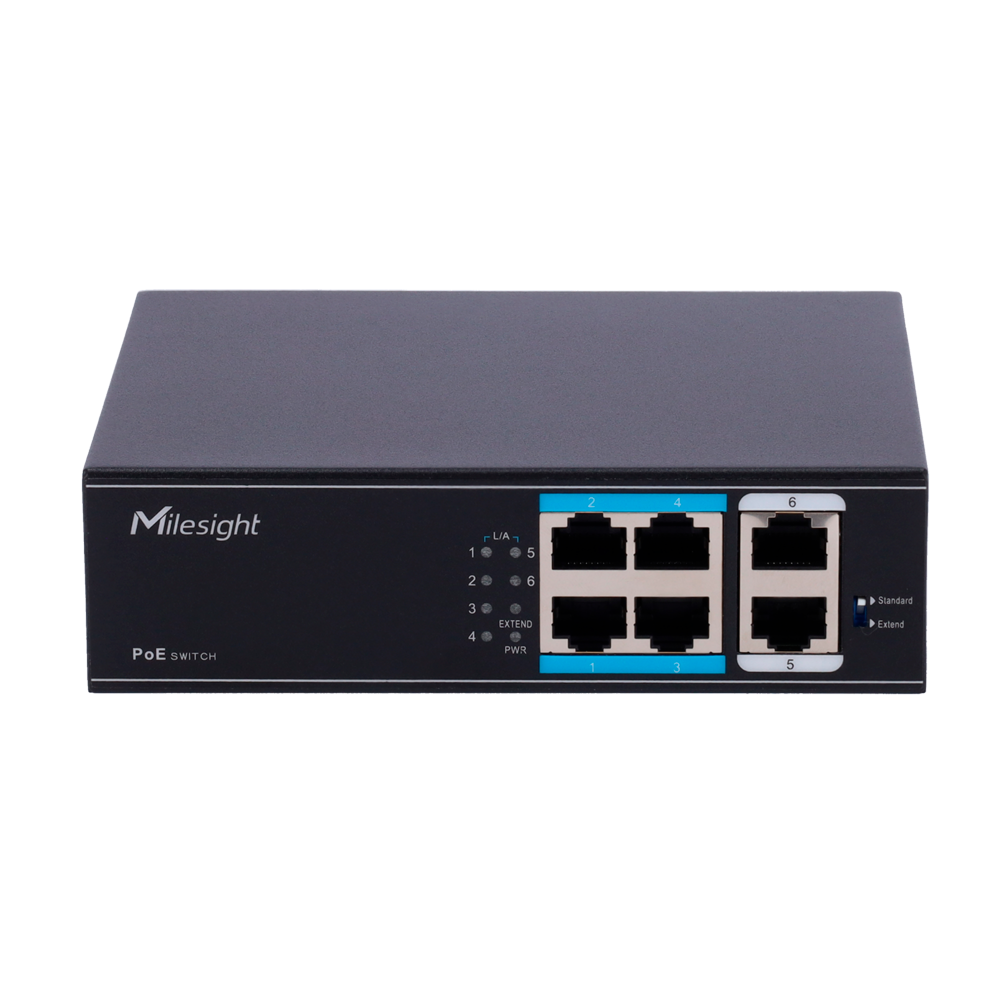 ms-s0204-el_detail1.png MS-S0204-EL PoE-Switch 4x 10/100 PoE + 2x Uplink, 60 W