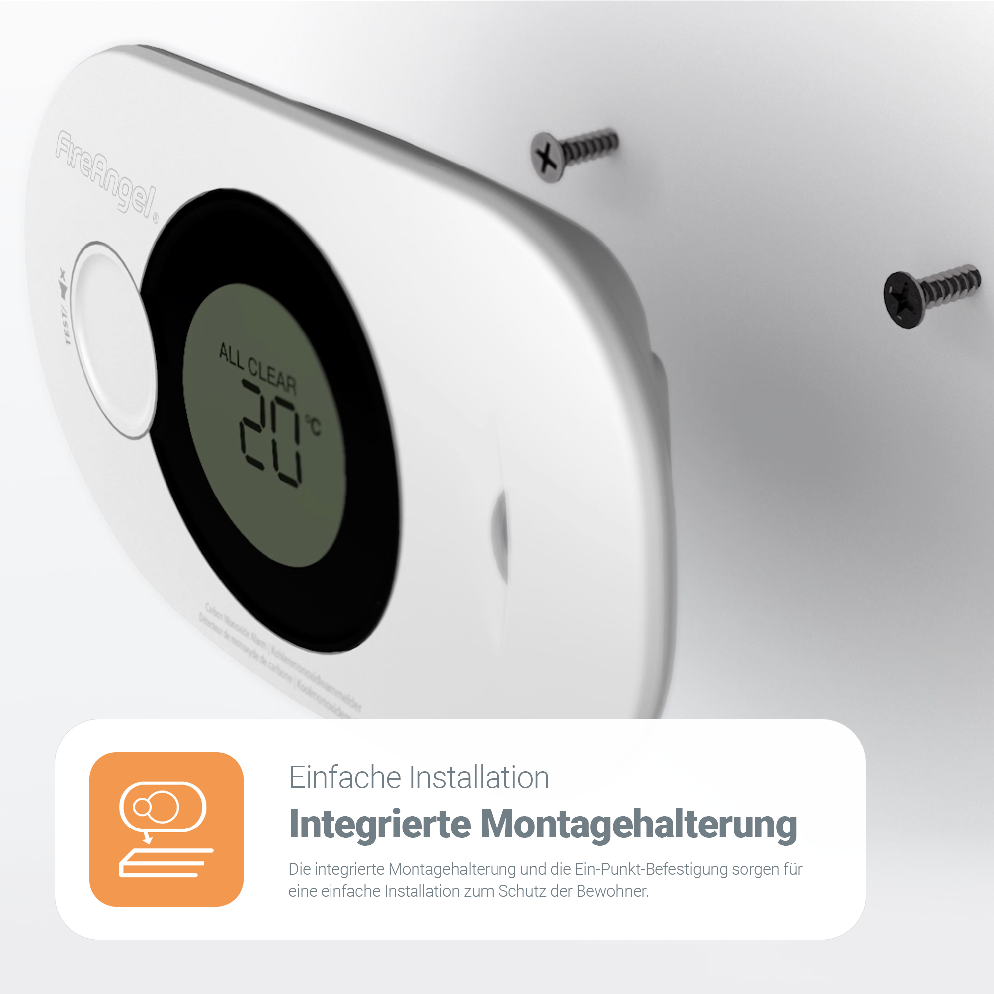 FireAngel FA-3322-EUX10 Digitaler Kohlenmonoxidwarnmelder Detailansicht Bild 16 | EPS