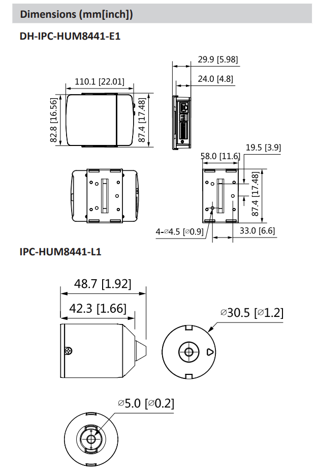Dahua D-IPC-HUM8441E-E1-L1 Dahua D-IPC-HUM8441E-E1-L1 Detailansicht Bild 3 | EPS