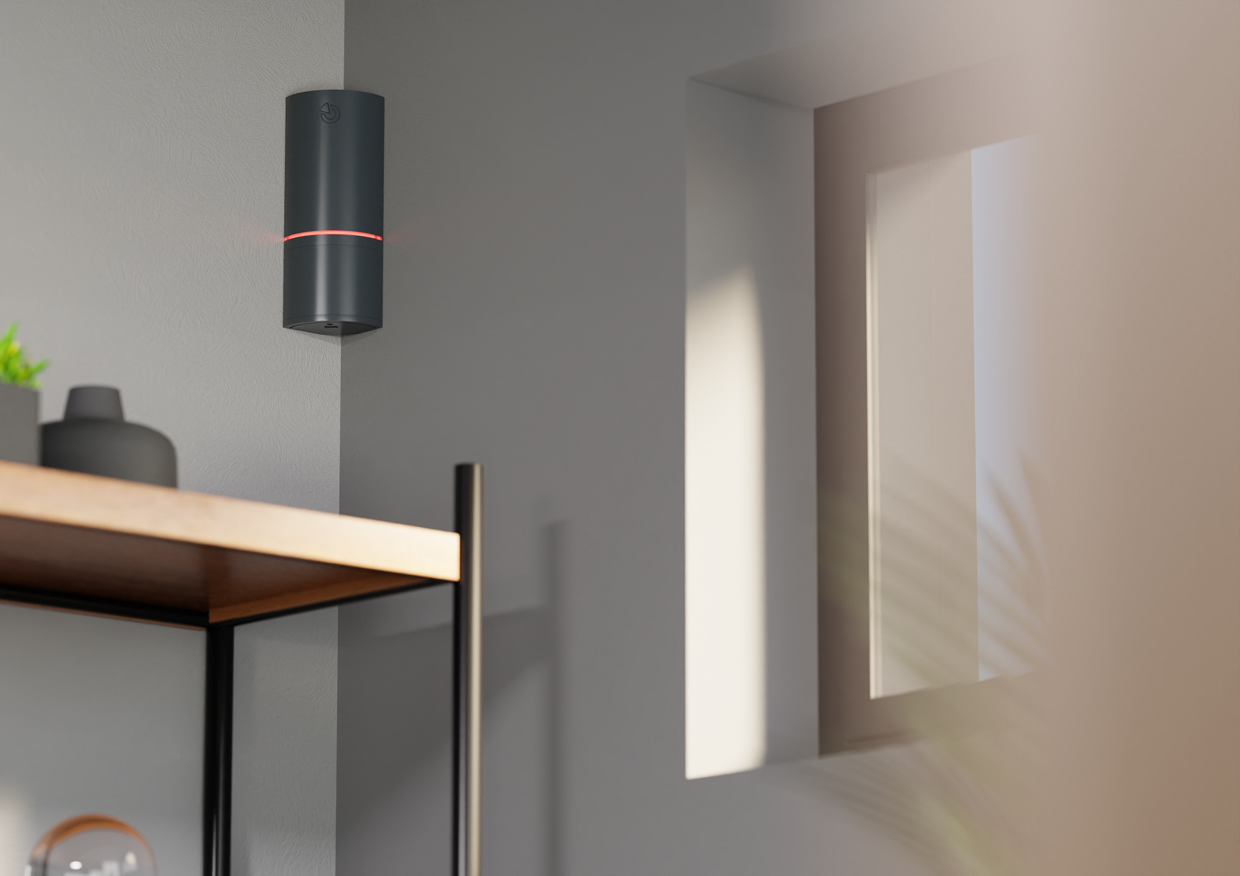 Jablotron JA-162PW-AN Drahtloser dualer PIR- und MW-Bewegungsmelder - anthrazit | EPS