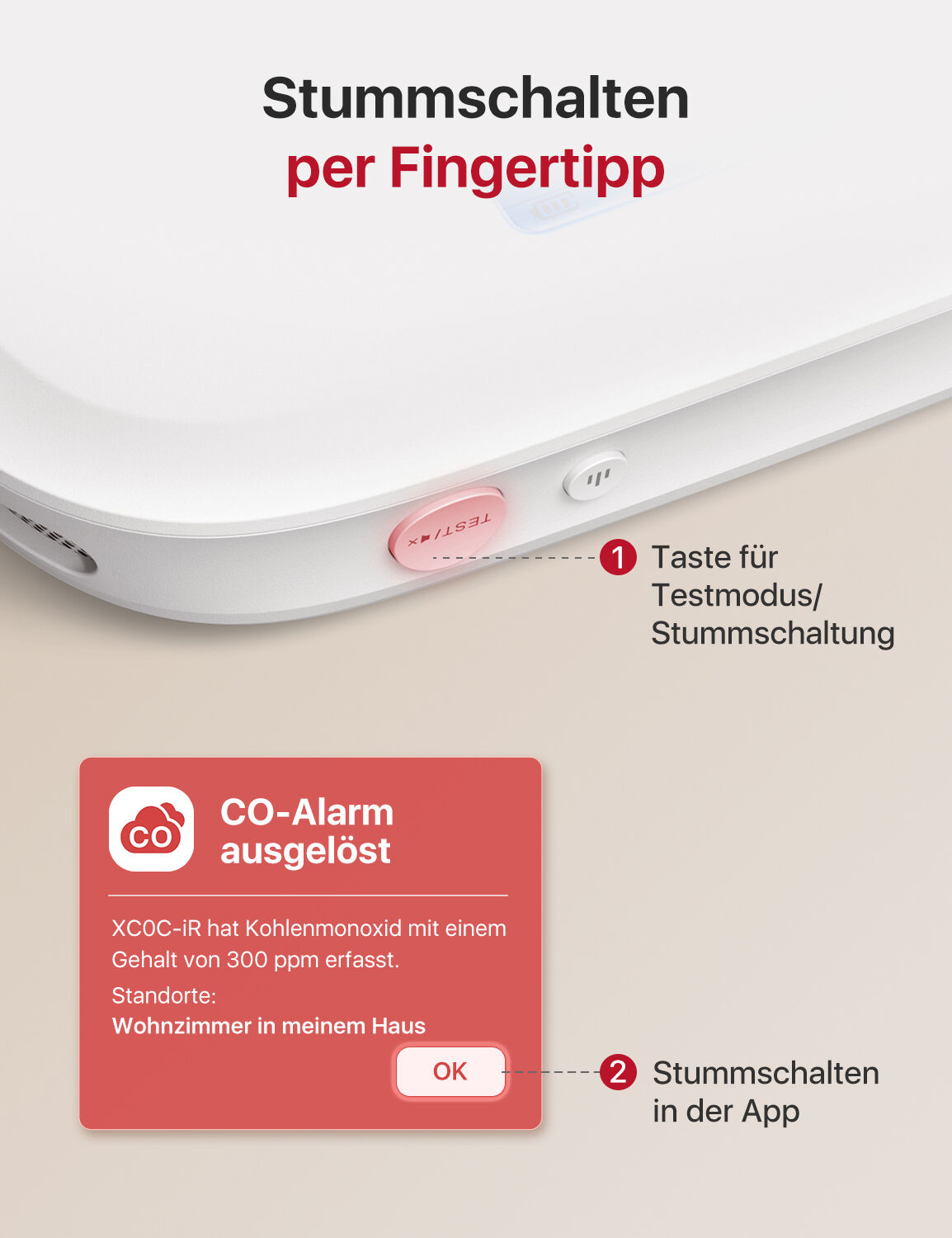 X-Sense XC0C-iR WLAN-CO-Melder mit App-Steuerung X-Sense XC0C-iR WLAN-CO-Melder mit App-Steuerung