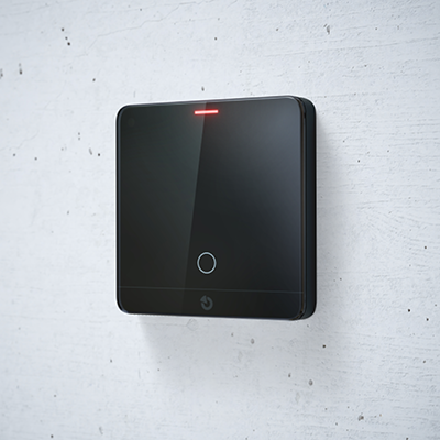 JB-111TH Temp.- & Feuchtigkeitssensor mit Thermostat (anthrazit)