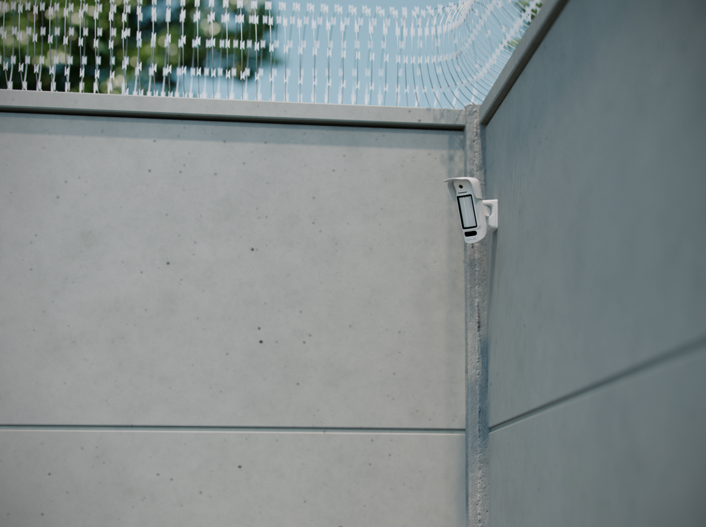 MotionCam Outdoor HighMount (PhOD) Jeweller Weiß MotionCam Outdoor HighMount (PhOD) Jeweller Weiß, Handlauf, Fußboden