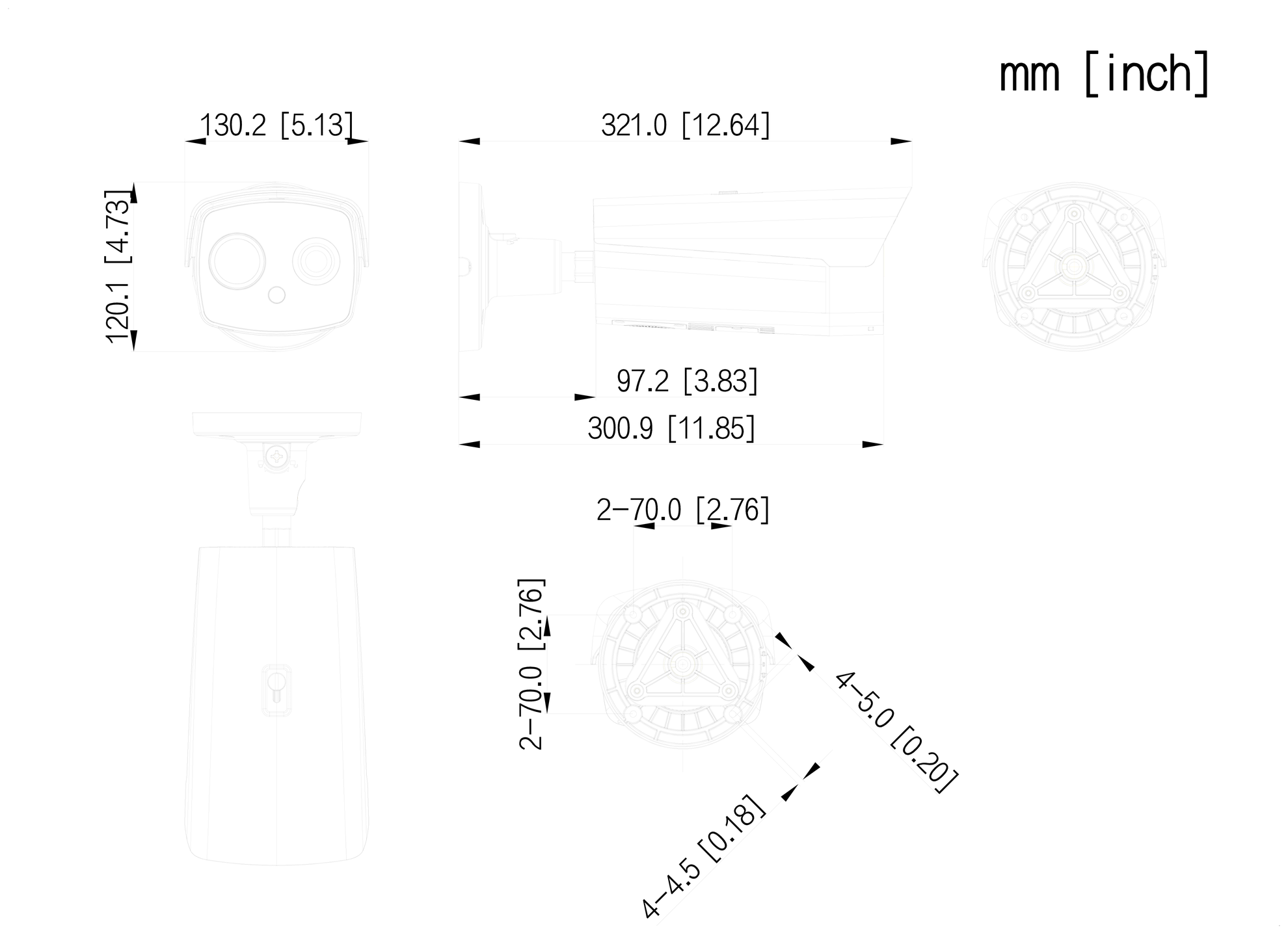 Dahua_TPC-BF5641-TB35Z3-DC-S5-V1_Weiss_4_Massskizze.png D-TPC-BF5641-TB35Z3-DC-S5-V1 Thermal-Hybrid-Bullet 640x512 35 mm