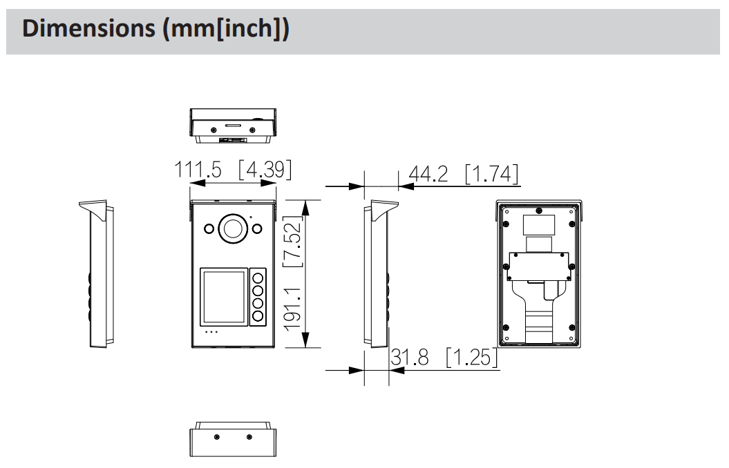 Dahua D-VTO3312Q-P Dahua D-VTO3312Q-P Detailansicht Bild 2 | EPS