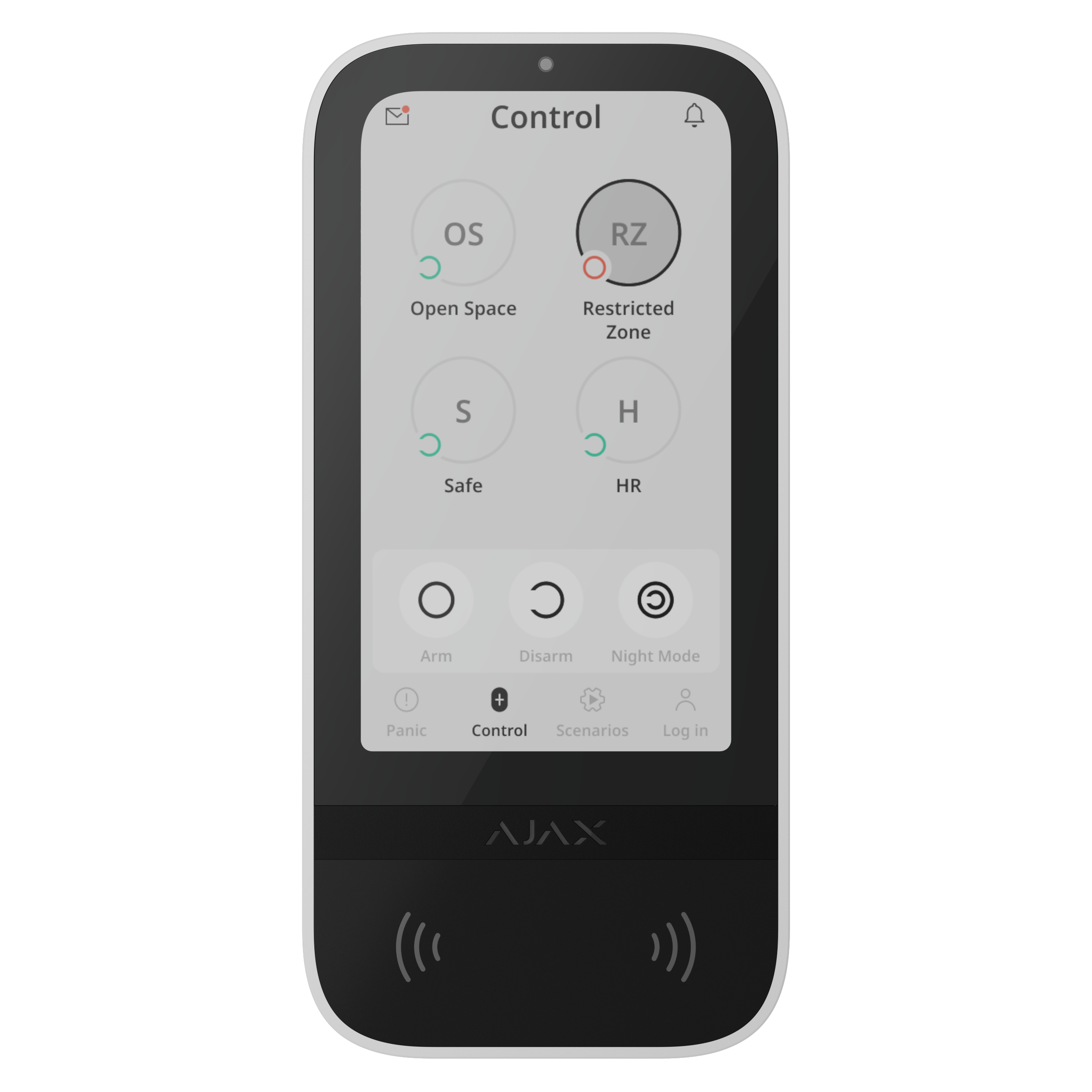 Ajax Superior KeyPad TouchScreen G3 Jeweller Weiß Detailansicht Bild 10 | EPS
