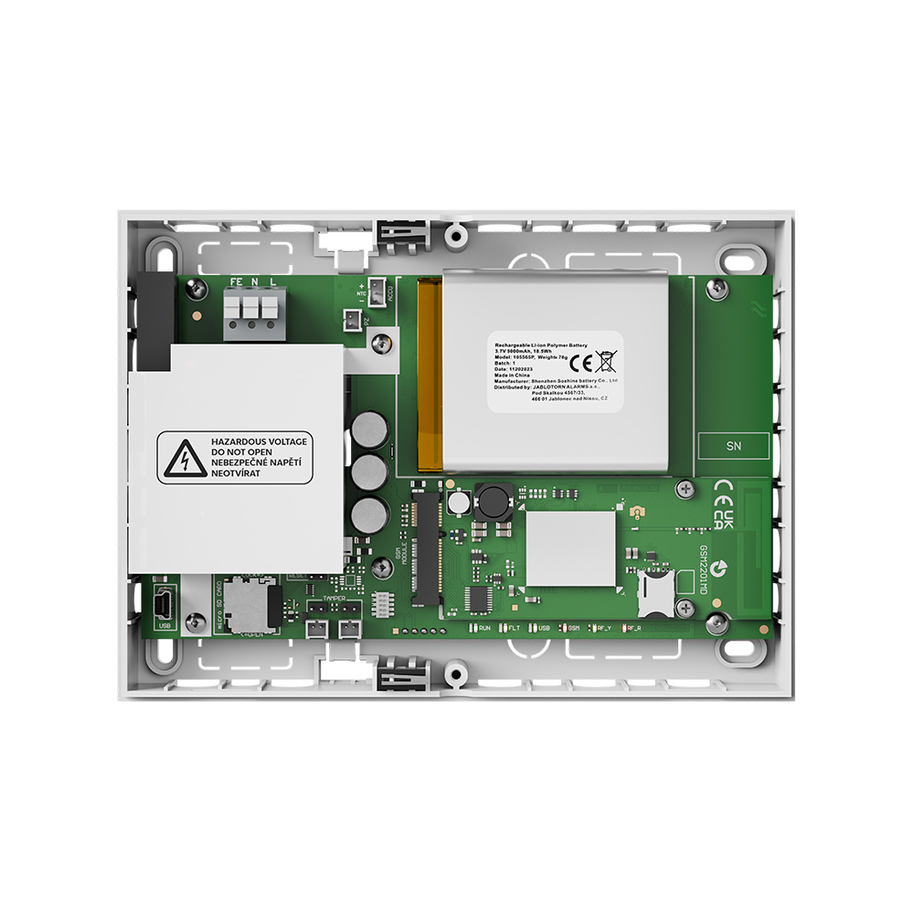 Jablotron JA-152KRY Zentrale mit Funkmodul und 4G-Kommunikator LITE Detailansicht Bild 6 | EPS