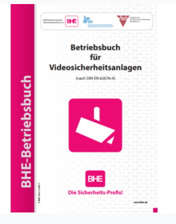 BHE-Betriebsbuch für Videosicherheitsanlagen, Erste Hilfe