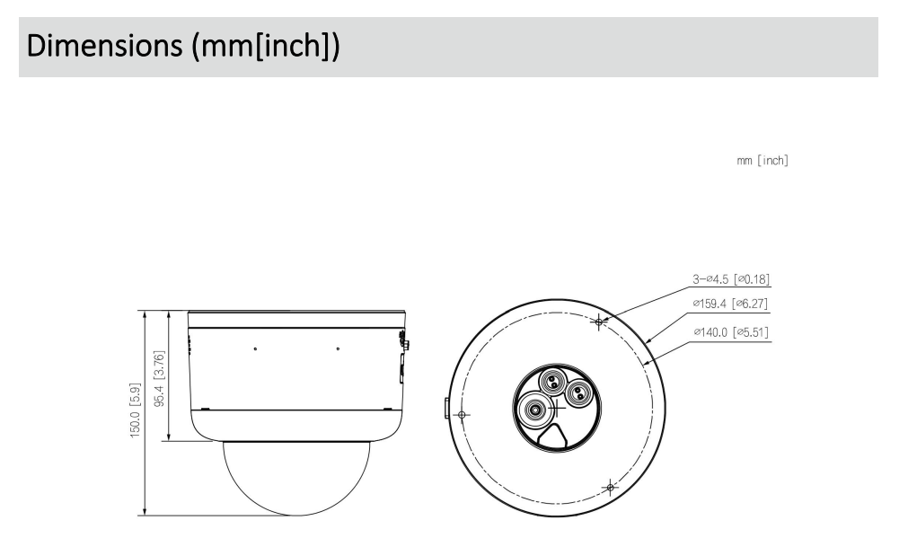 Dahua D-IPC-HDBW5459ZP-ZHE-PV-0832-PRO-B Dahua D-IPC-HDBW5459ZP-ZHE-PV-0832-PRO-B Detailansicht Bild 2 | EPS