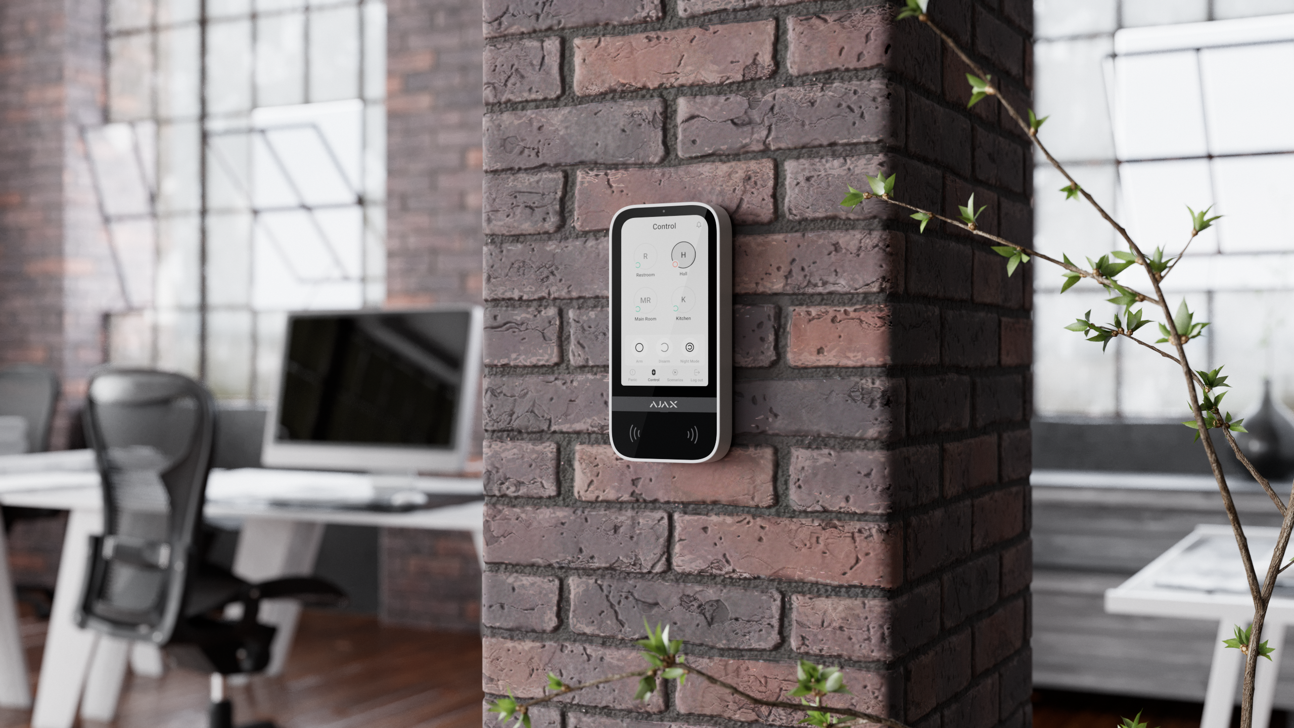 KeyPad TouchScreen Weiß