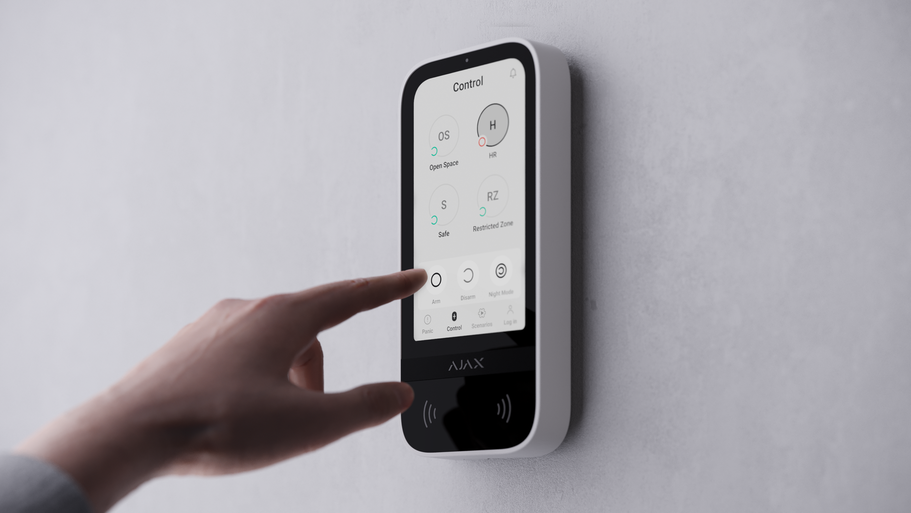 Ajax KeyPad TouchScreen Weiß Ajax KeyPad TouchScreen Weiß Detailansicht Bild 9 | EPS