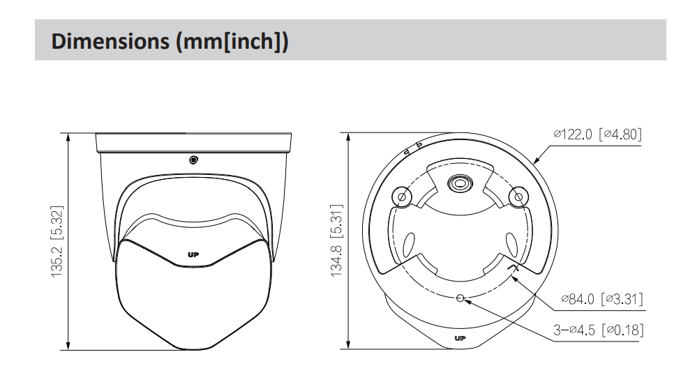 Dahua D-IPC-PDW3849P-A180-E2-AS-PV-0280B Dahua D-IPC-PDW3849P-A180-E2-AS-PV-0280B | EPS