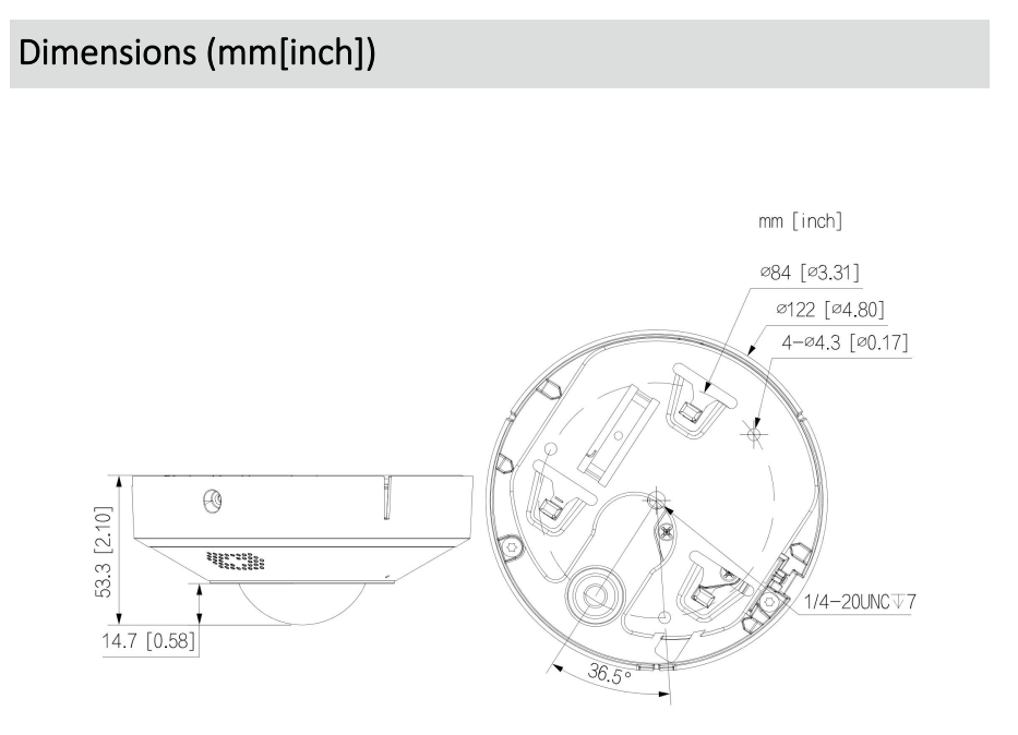 Dahua D-IPC-EBW5641P-AS Dahua D-IPC-EBW5641P-AS Detailansicht Bild 5 | EPS