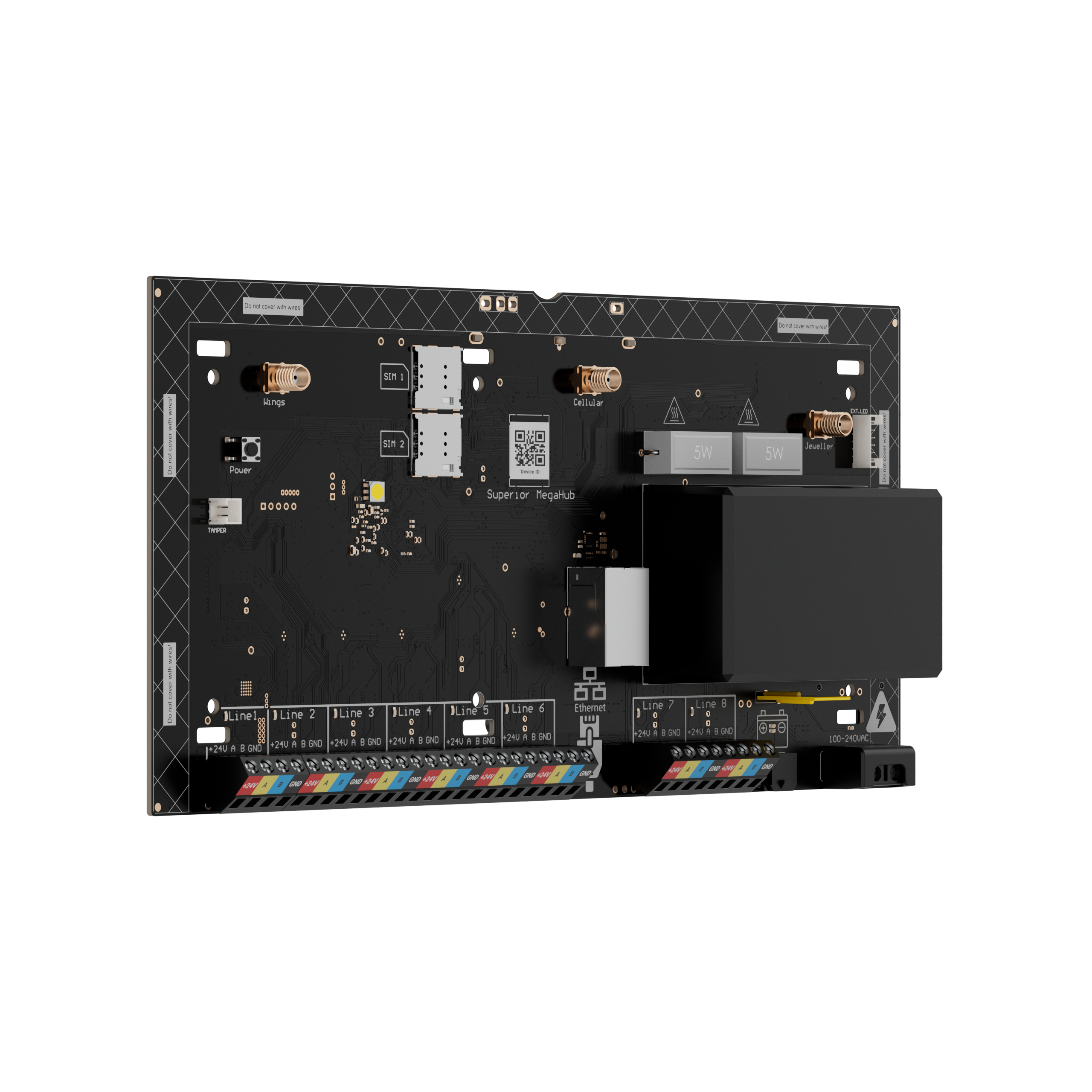 Ajax Superior MegaHub (without casing) Ajax Superior MegaHub (without casing) Detailansicht Bild 4 | EPS