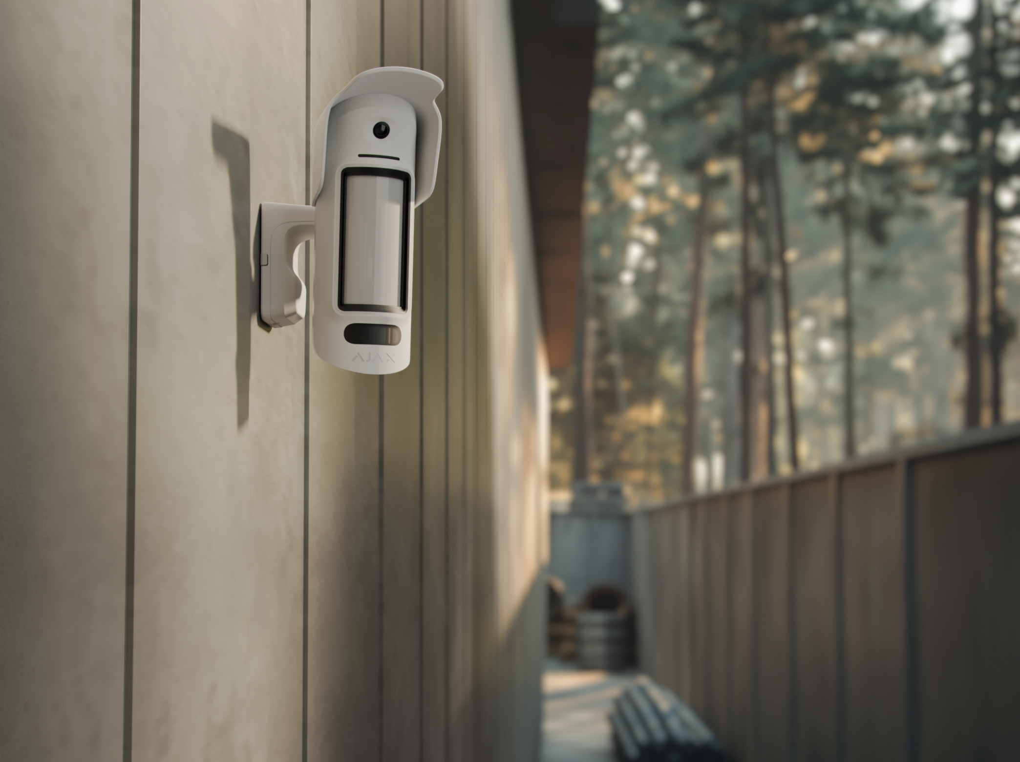 Ajax CurtainCam Outdoor HighMount (PhOD) Jeweller Weiß Detailansicht Bild 10 | EPS