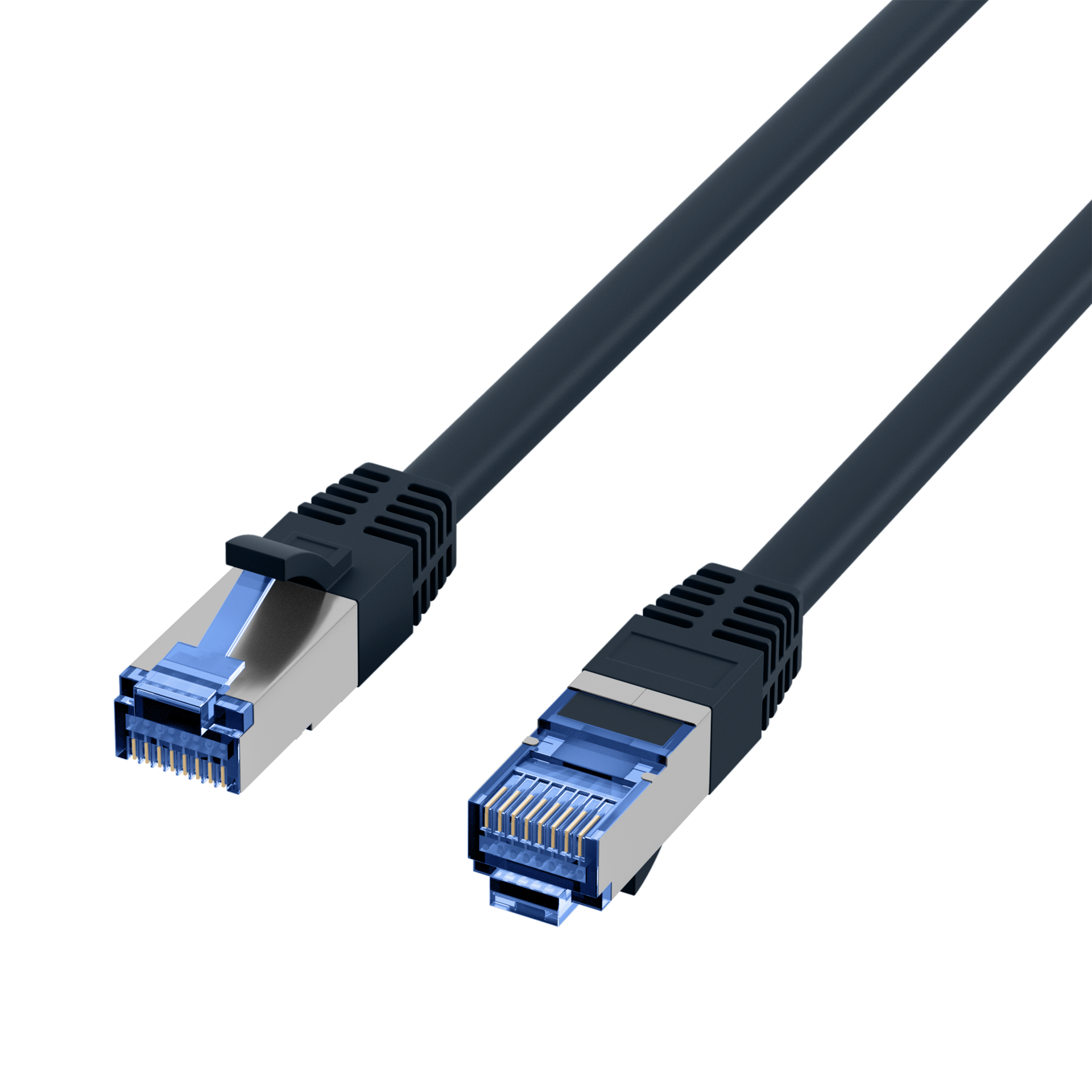 EPS RJ45 Patchkabel Cat.6A S/FTP TPE Cat.7 Rohkabel schwarz 1m EPS RJ45 Patchkabel Cat.6A S/FTP TPE Cat.7 Rohkabel schwarz 1m | EPS