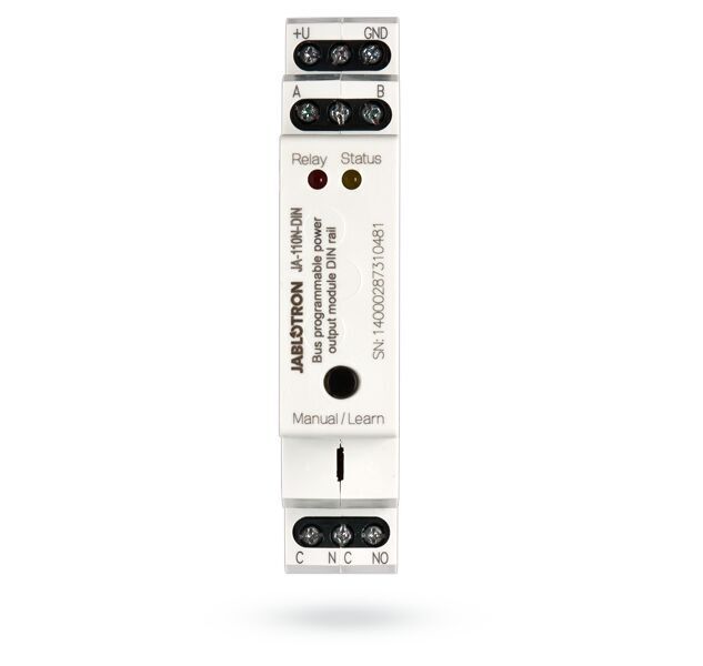 Jablotron JA-110N-DIN Bus-DIN-Stromausgangsmodul Detailansicht Bild 2 | EPS