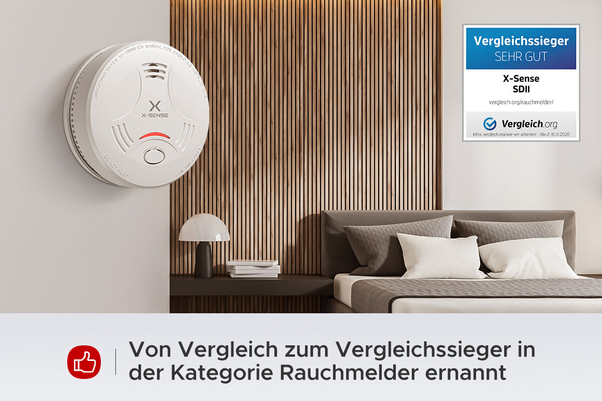 X-Sense SD11 Rauchmelder, 10-Jahres-Batterie