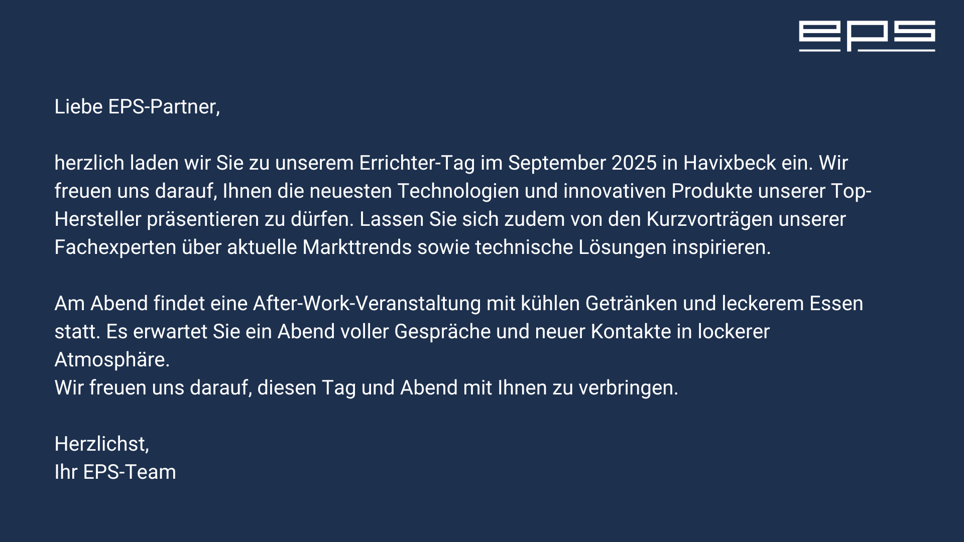 Errichter-Tag in Havixbeck am 11.09.2025 | Ab 18:00 Uhr