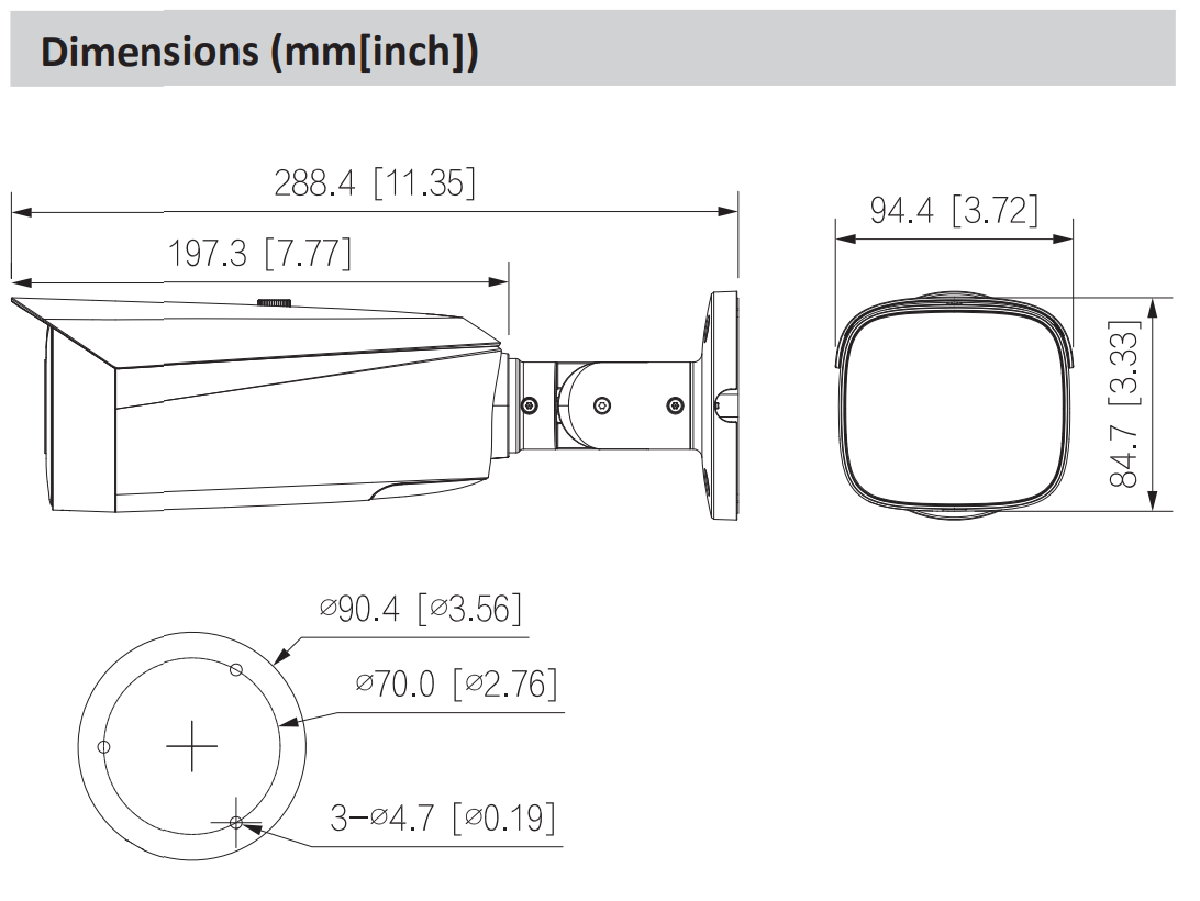 Dahua D-IPC-HFW3449T1P-ZAS-PV-27135-S5 Dahua D-IPC-HFW3449T1P-ZAS-PV-27135-S5 Detailansicht Bild 3 | EPS