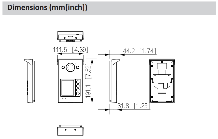 Dahua D-VTO3311Q-WP Detailansicht Bild 4 | EPS